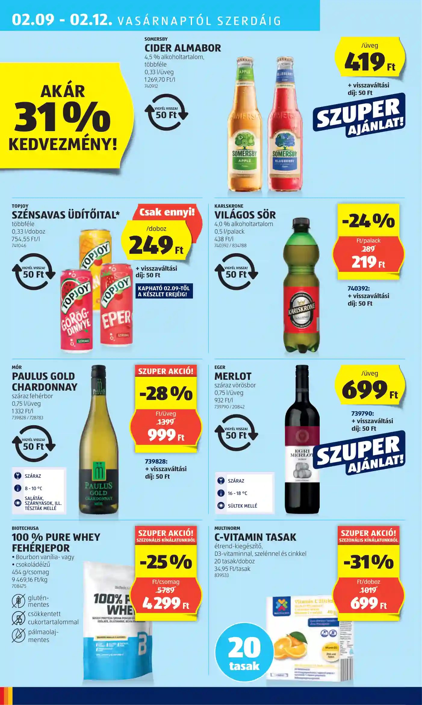 Aldi akciós újság 6. hét (28 oldal)