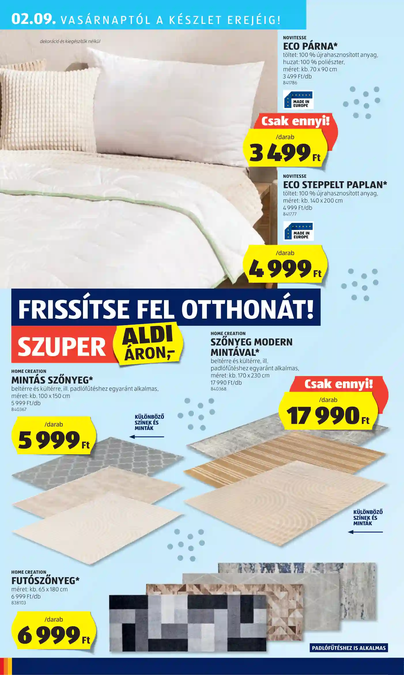 Aldi akciós újság 6. hét (39 oldal)