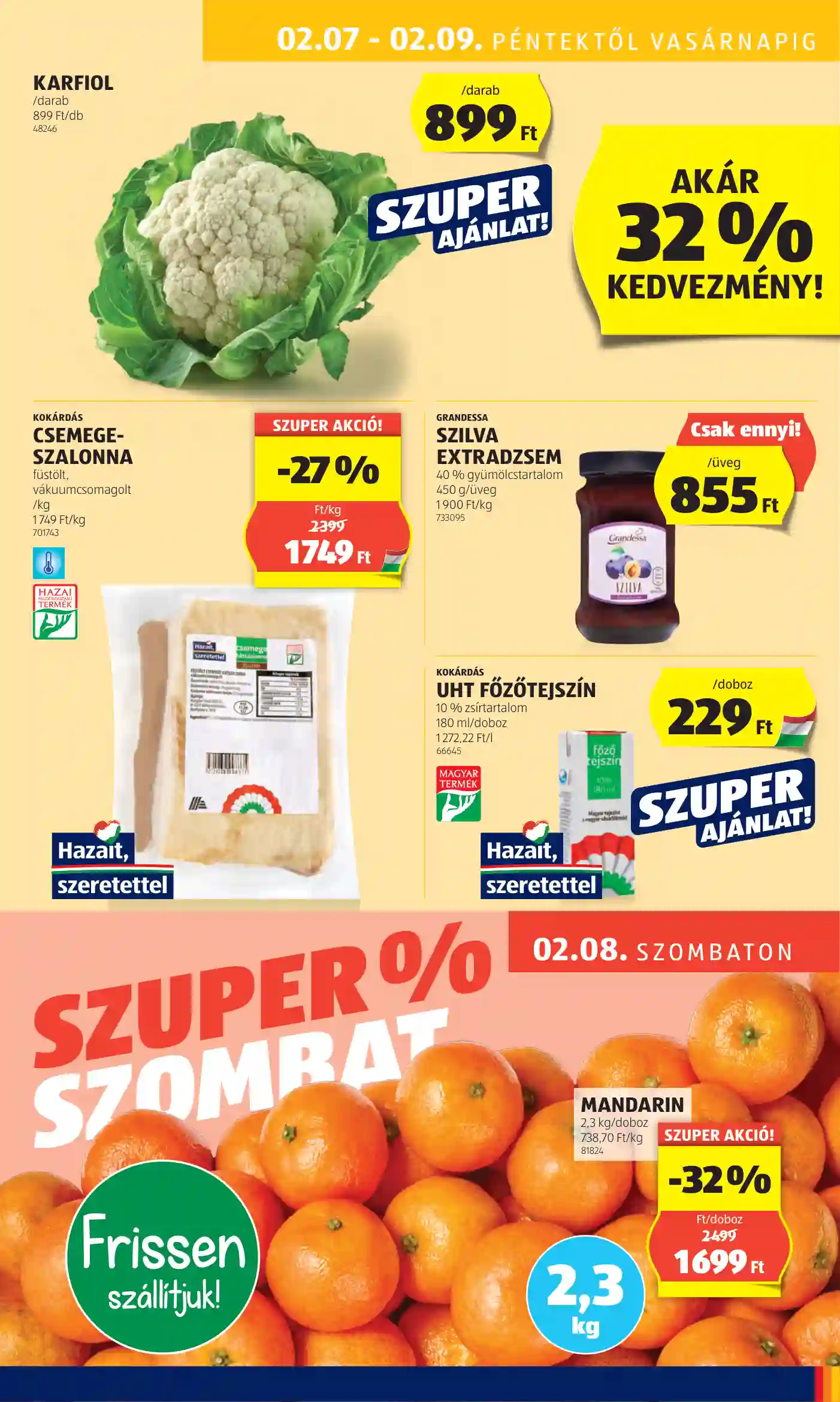 Aldi akciós újság 6. hét (42 oldal)
