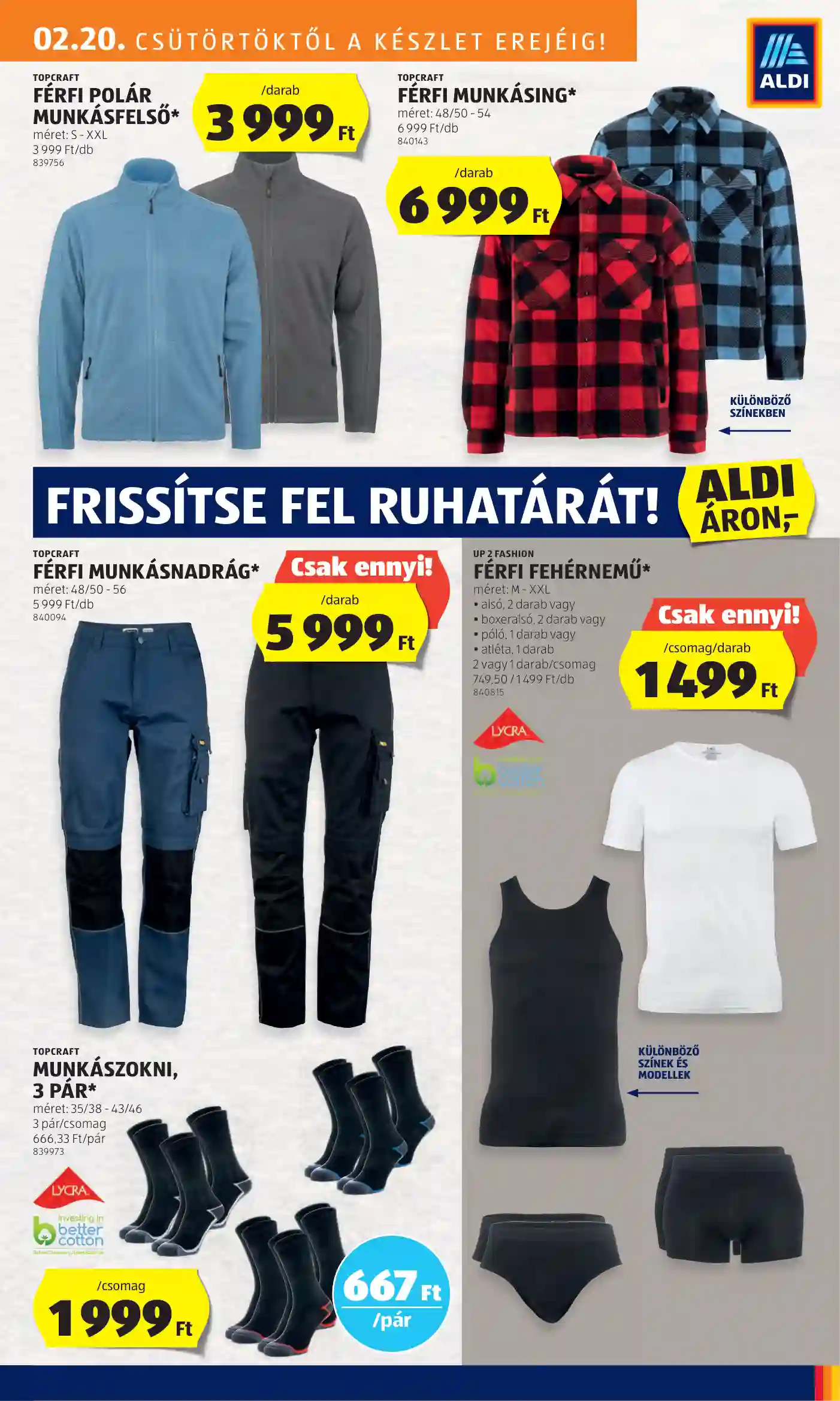 Aldi akciós újság 8. hét (20 oldal)