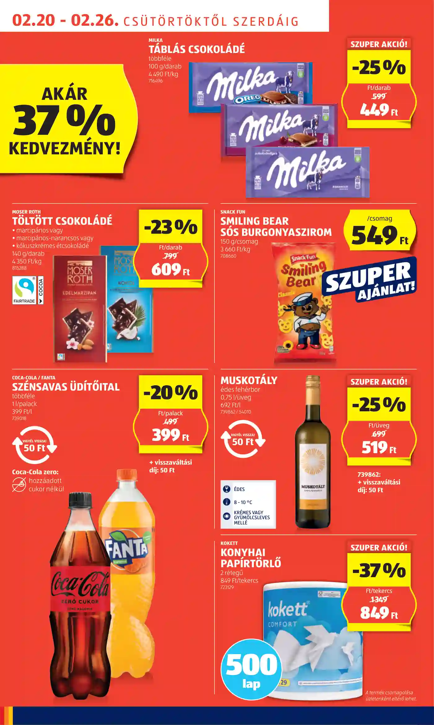 Aldi akciós újság 8. hét (62 oldal)