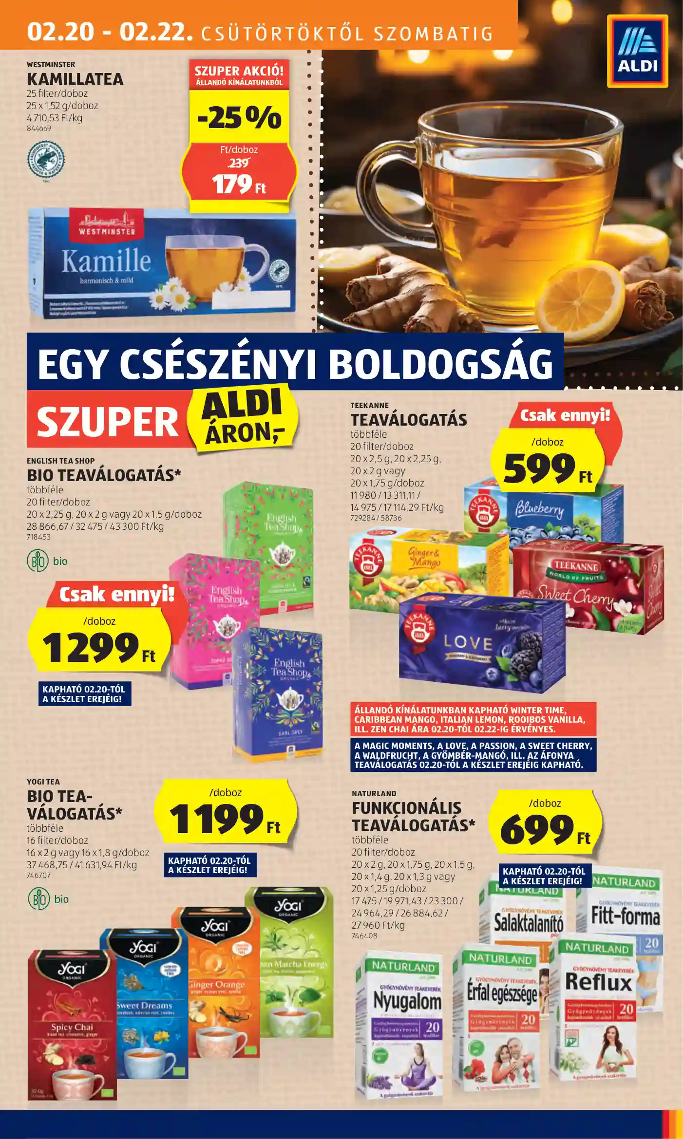 Aldi akciós újság 8. hét (14 oldal)