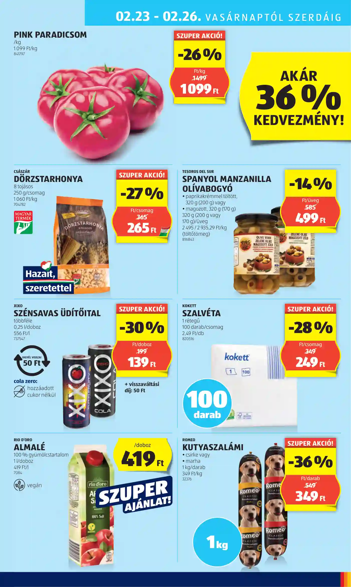 Aldi akciós újság 8. hét (33 oldal)