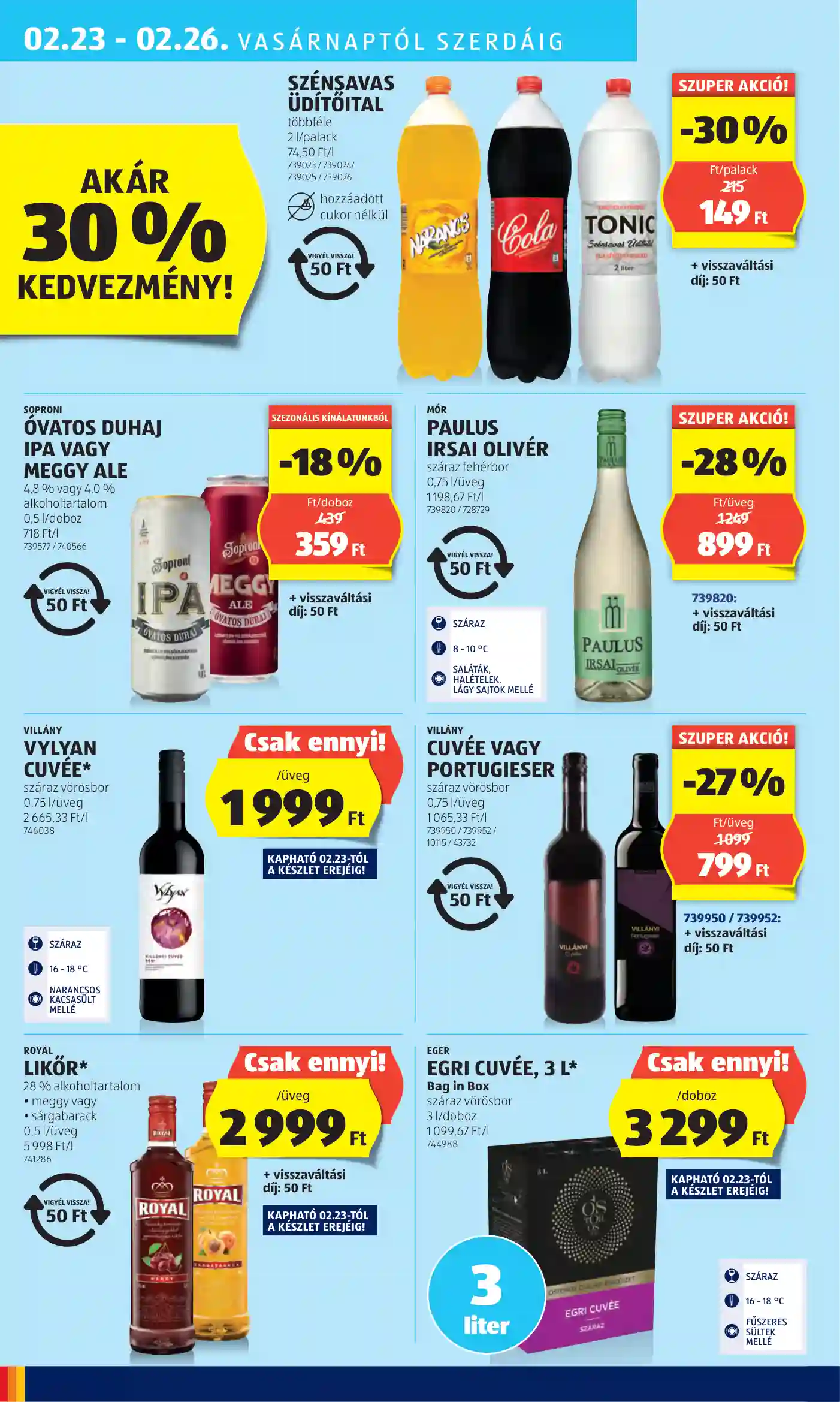 Aldi akciós újság 8. hét (34 oldal)