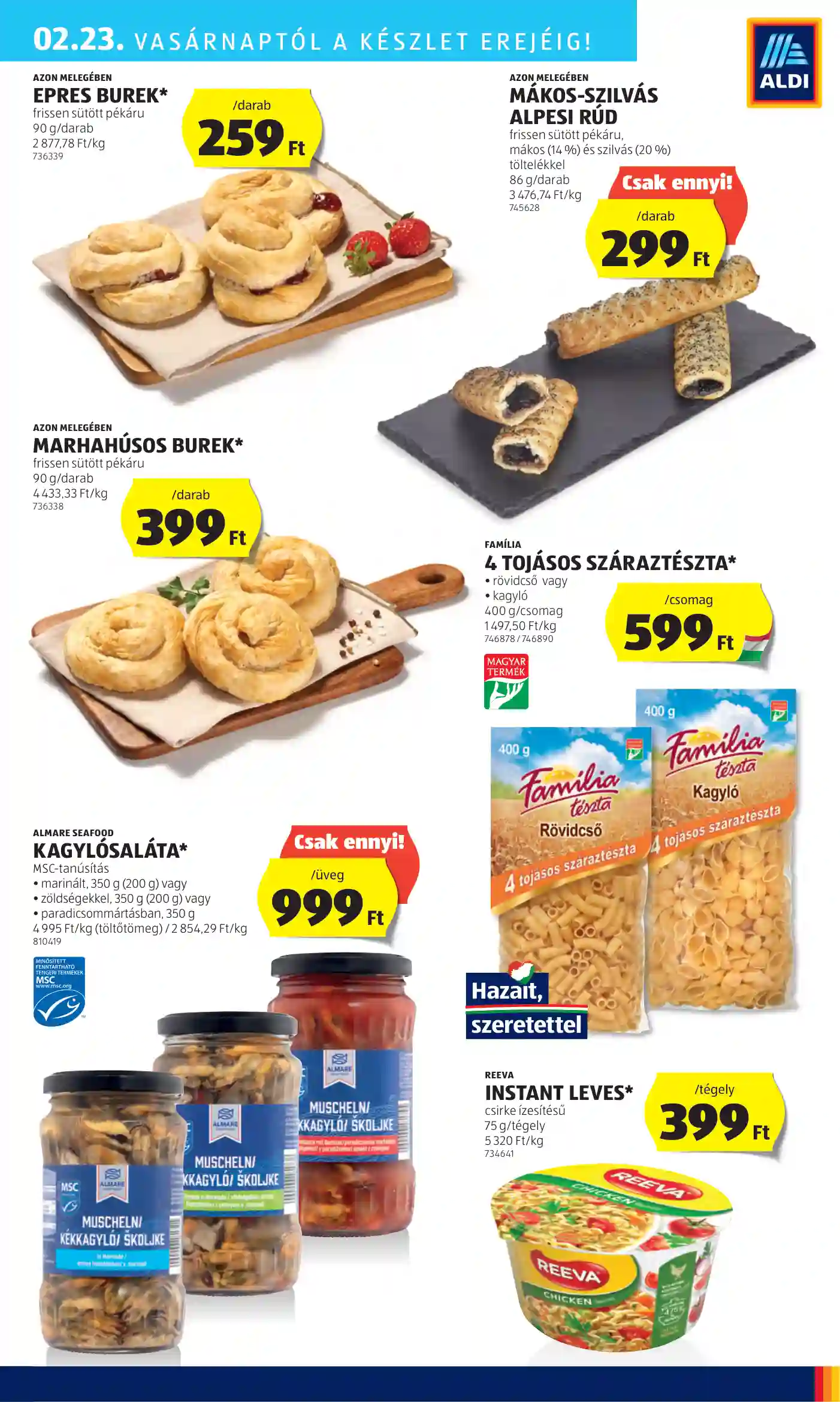 Aldi akciós újság 8. hét (38 oldal)