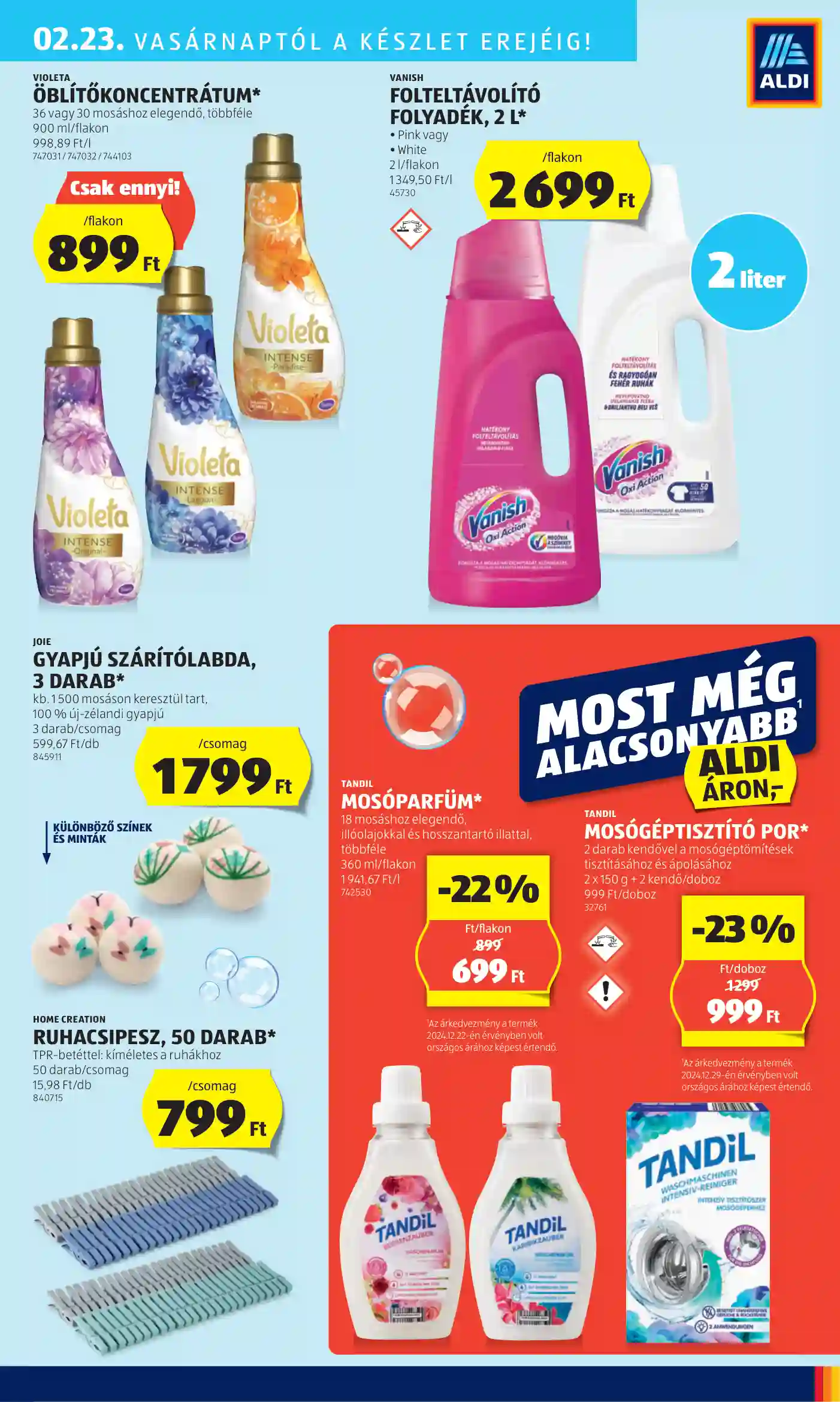 Aldi akciós újság 8. hét (49 oldal)