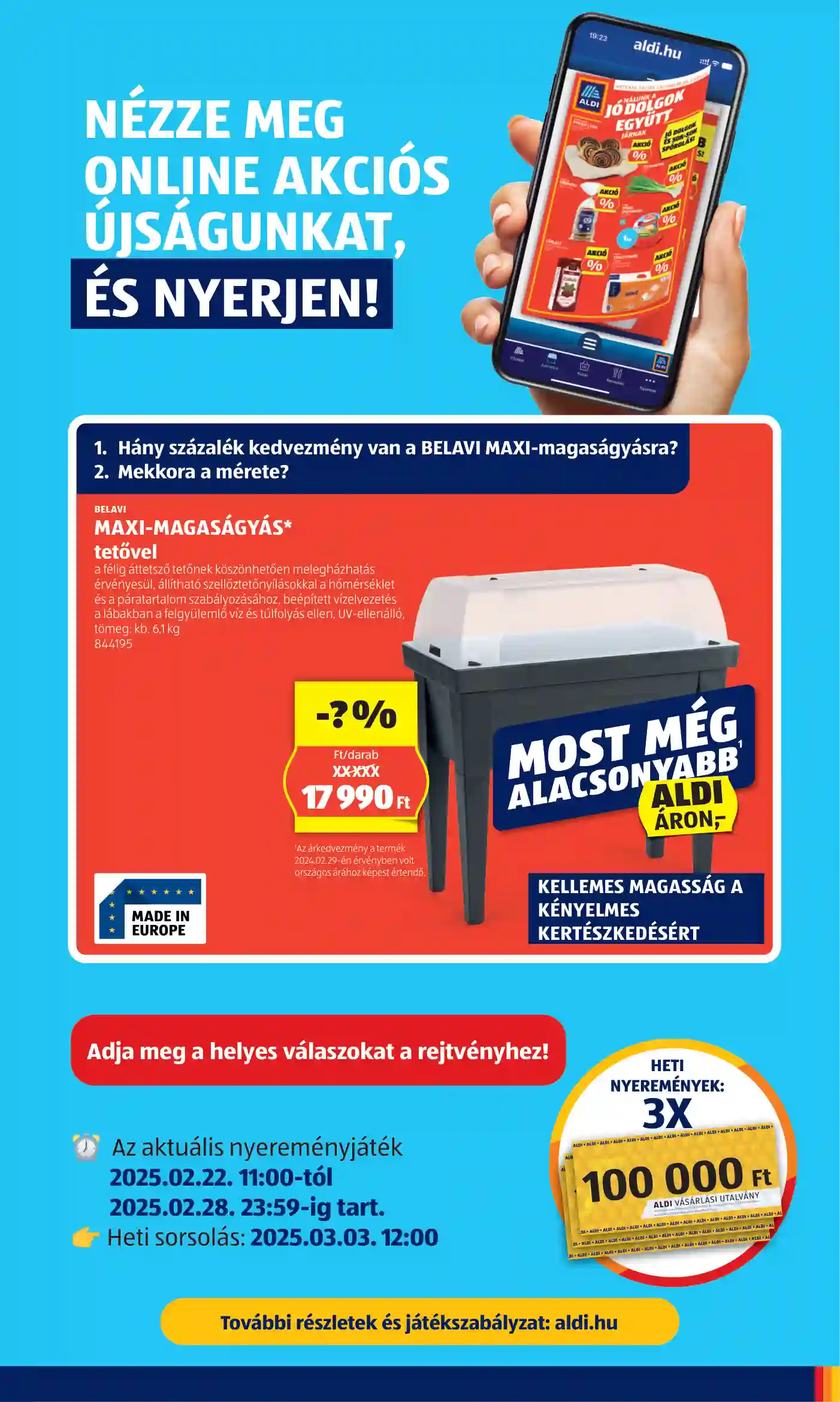 Aldi akciós újság 9. hét (3 oldal)