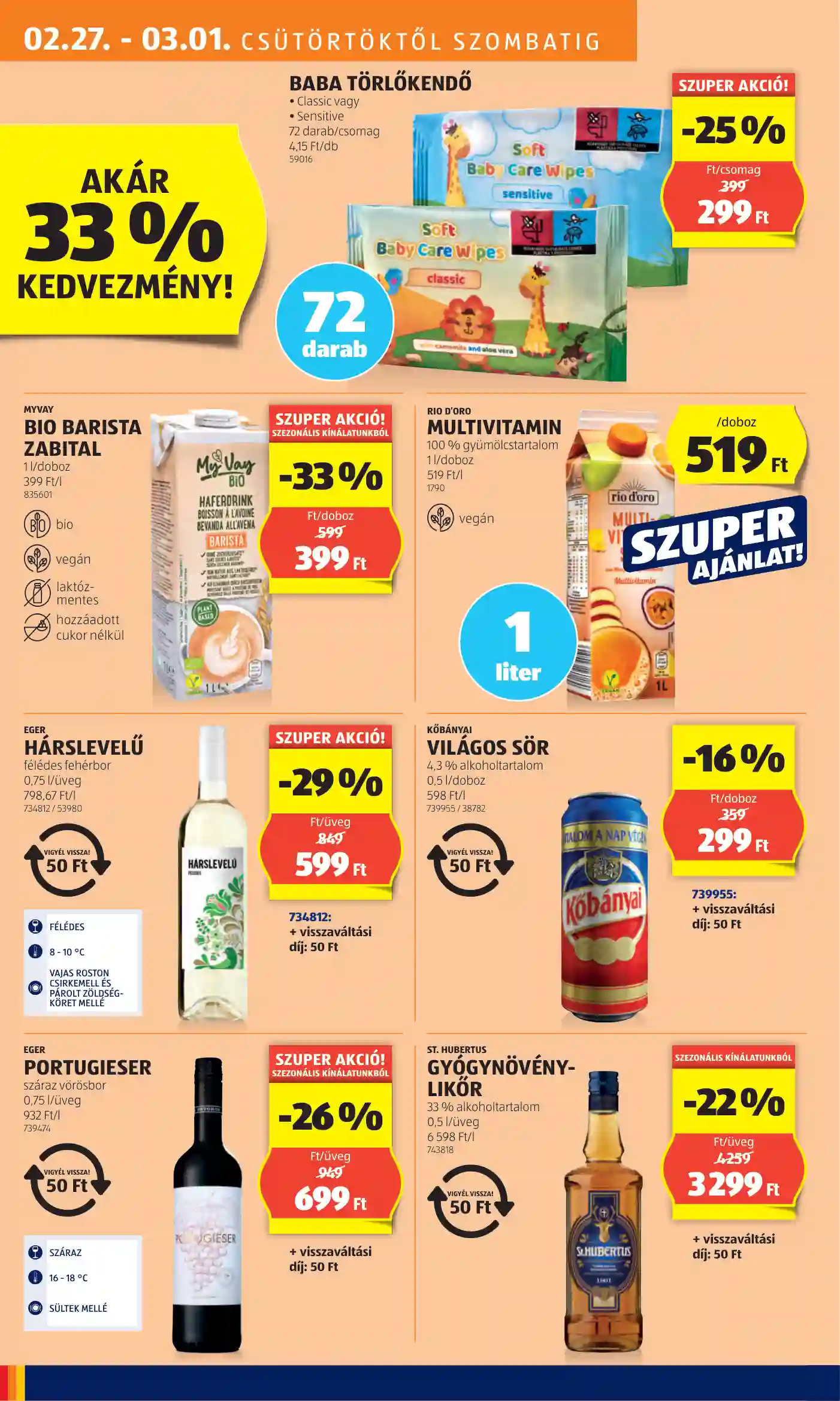 Aldi akciós újság 9. hét (8 oldal)