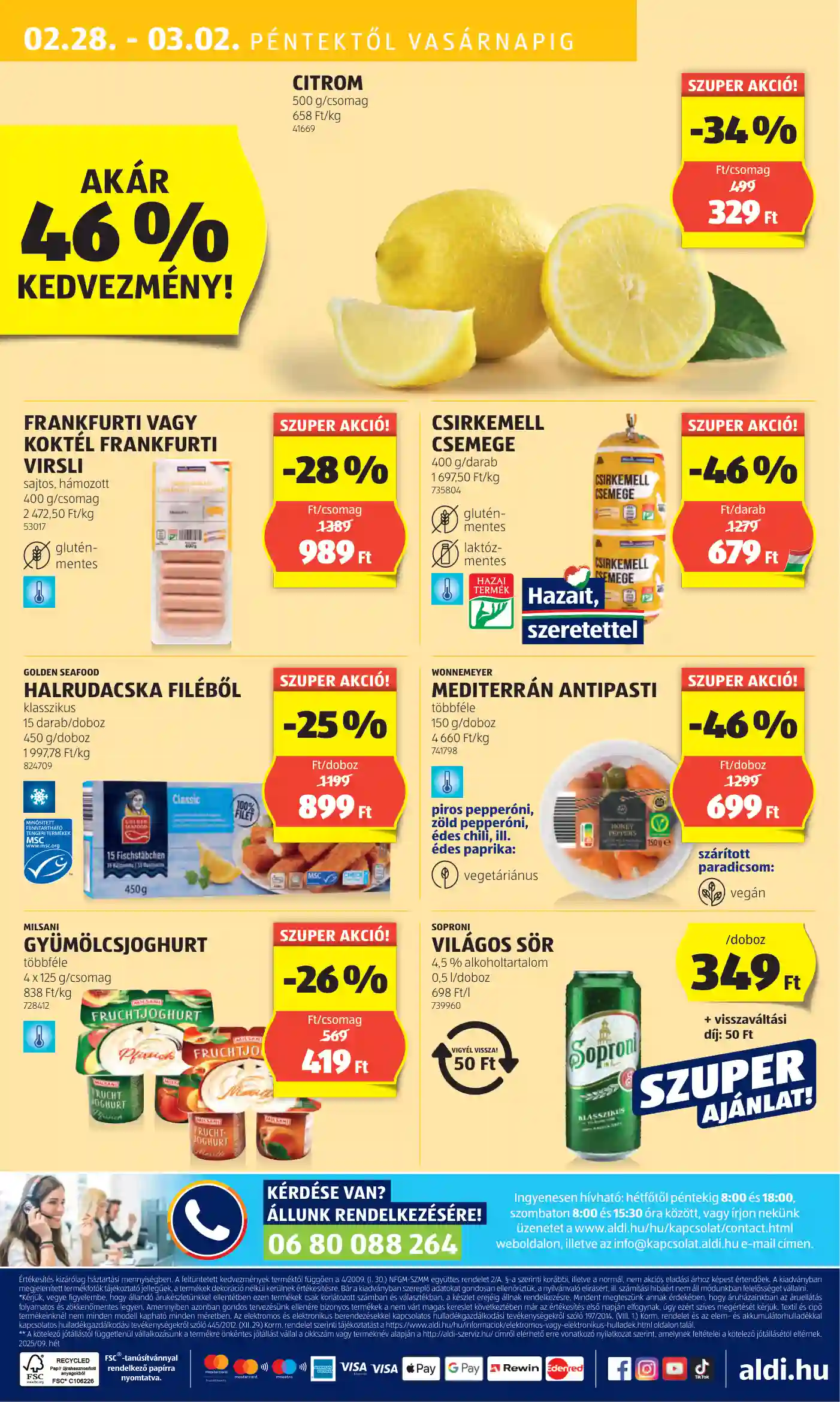 Aldi akciós újság 9. hét (50 oldal)