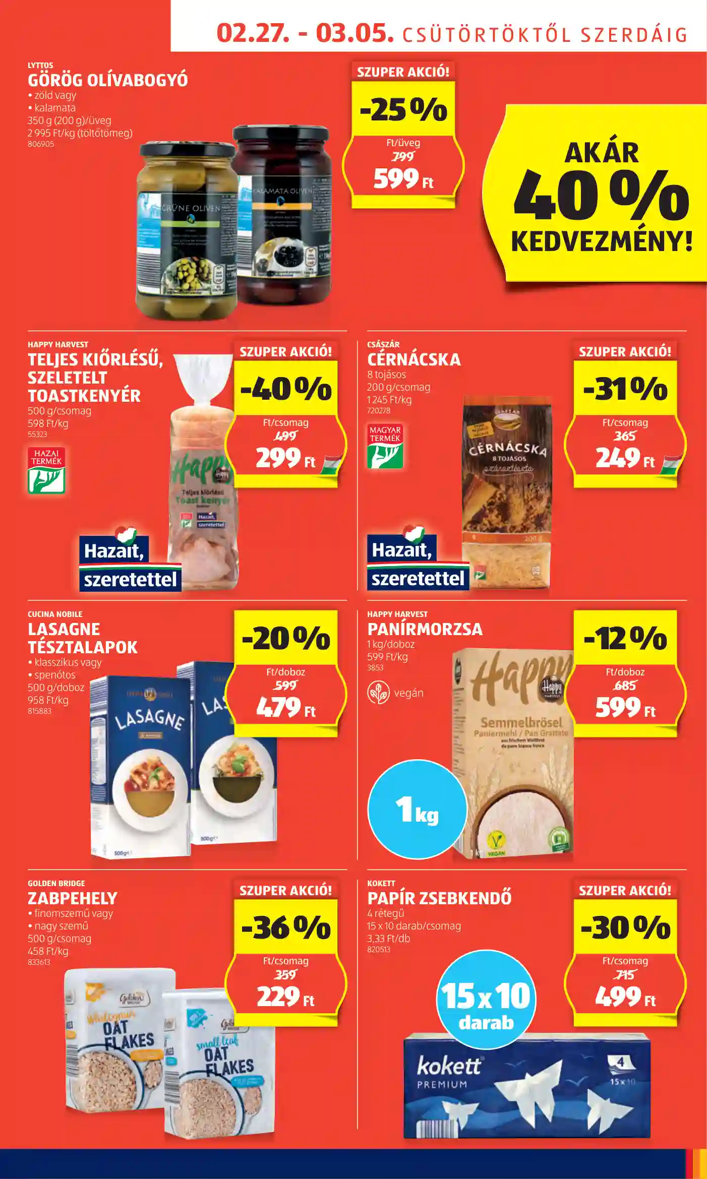 Aldi akciós újság 9. hét (55 oldal)