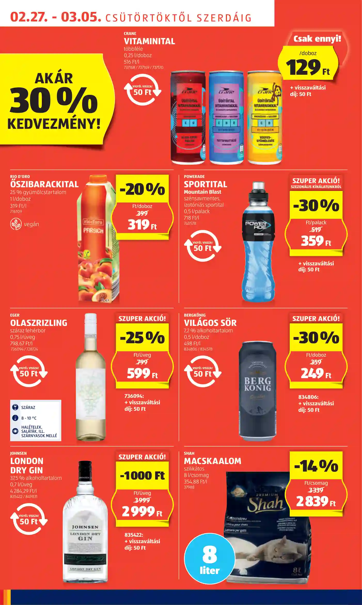 Aldi akciós újság 9. hét (56 oldal)