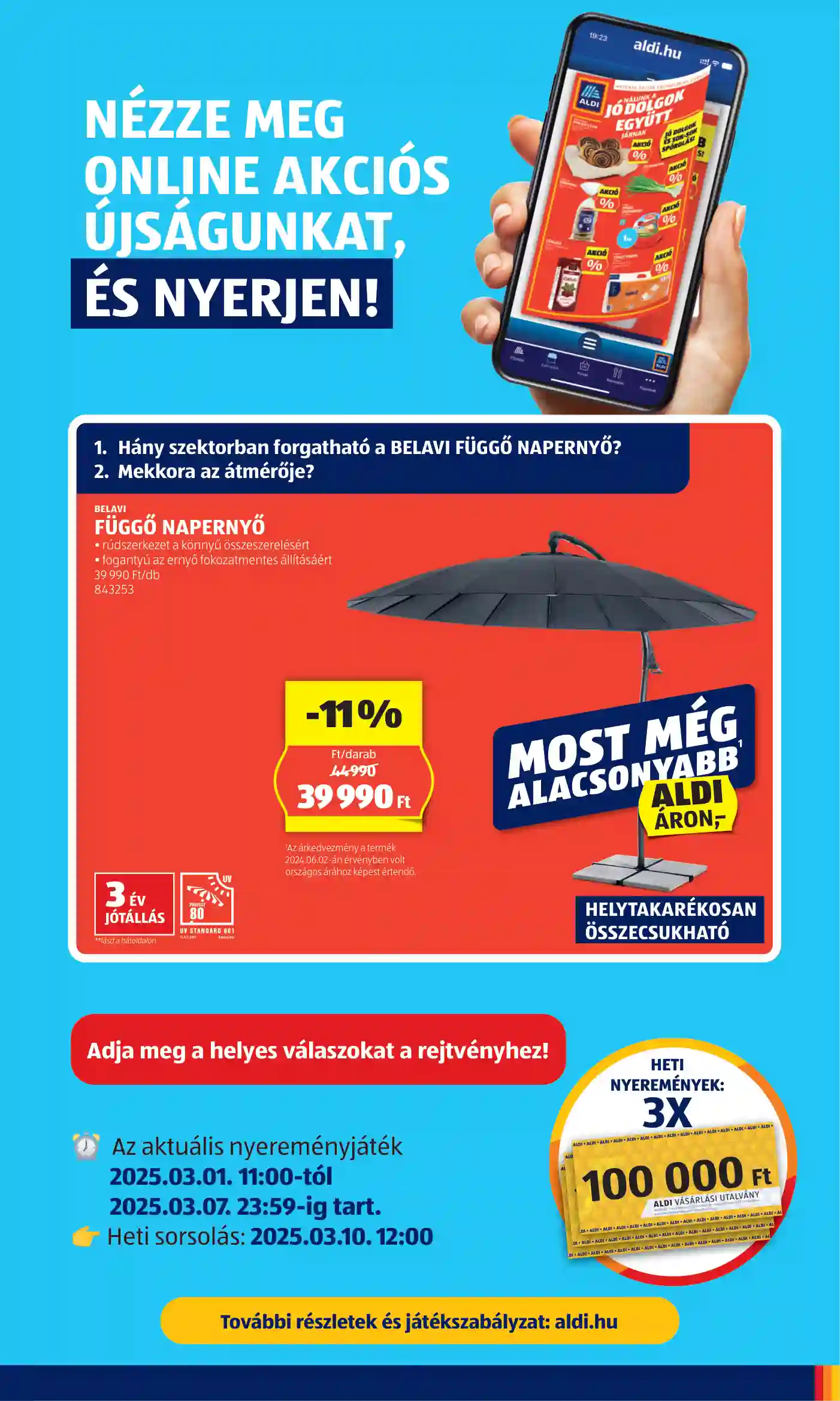 Aldi akciós újság 10. hét (3 oldal)