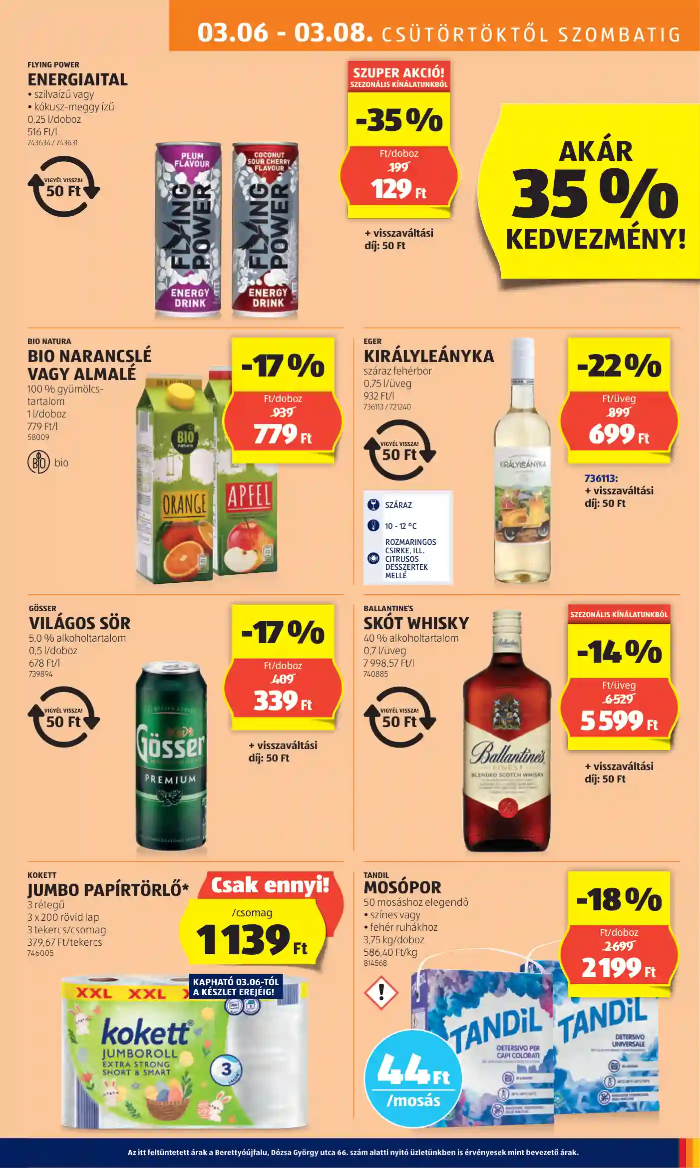 Aldi akciós újság 10. hét (9 oldal)