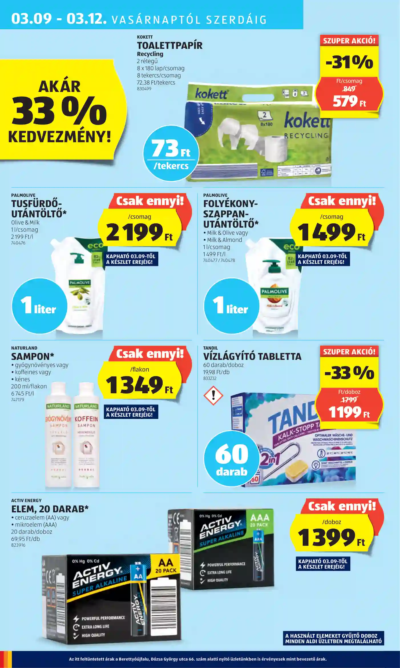 Aldi akciós újság 10. hét (34 oldal)