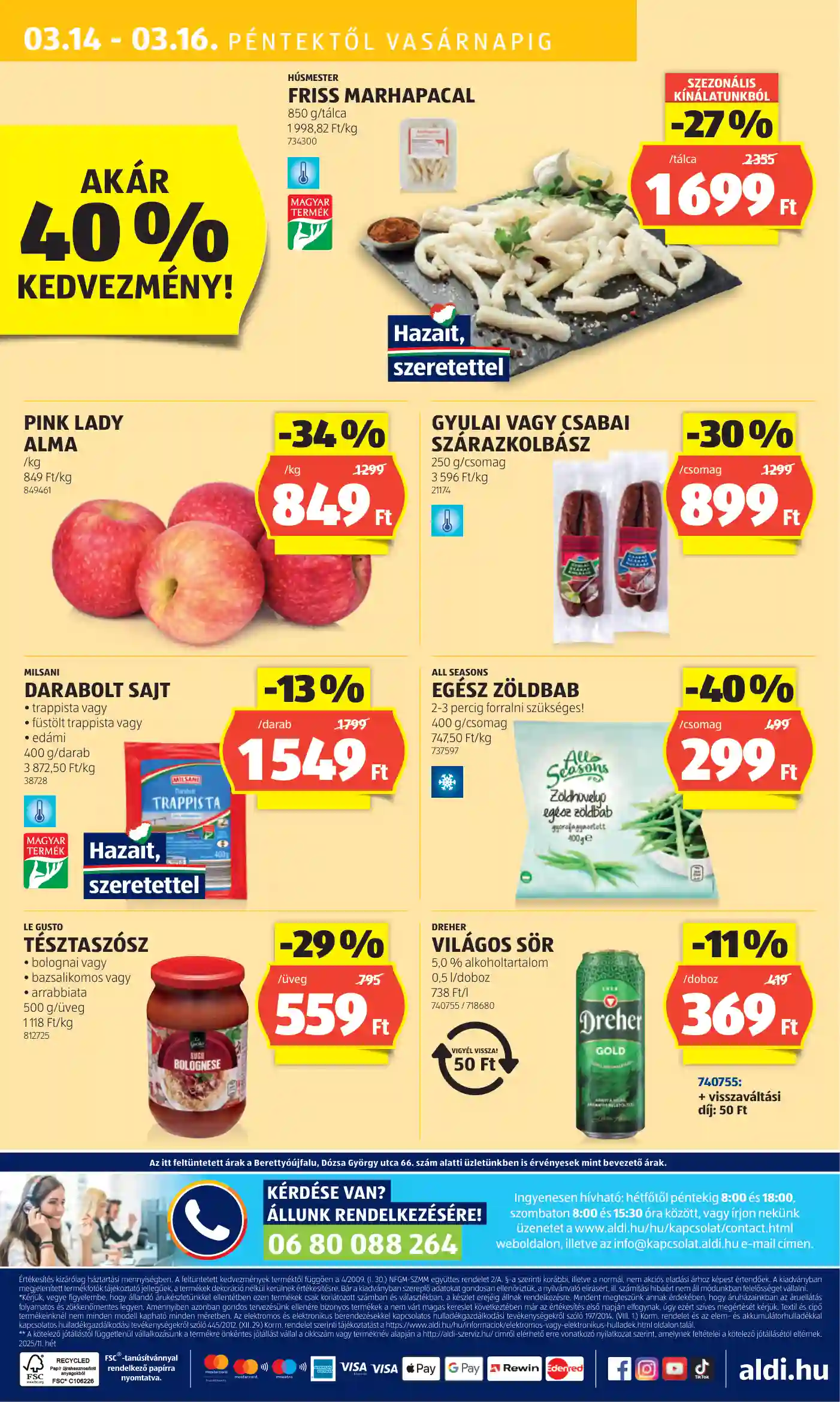 Aldi akciós újság 11. hét (43 oldal)