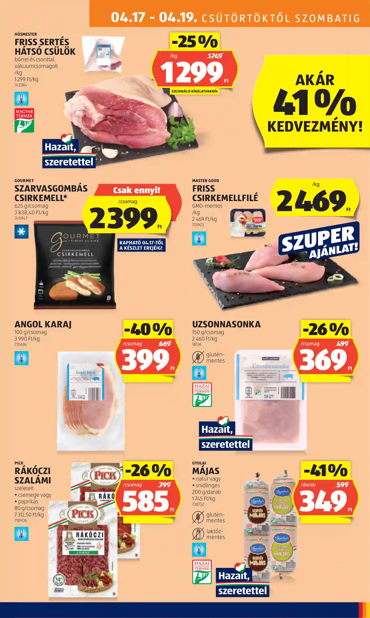 Aldi akciós újság 16. hét (3 oldal)