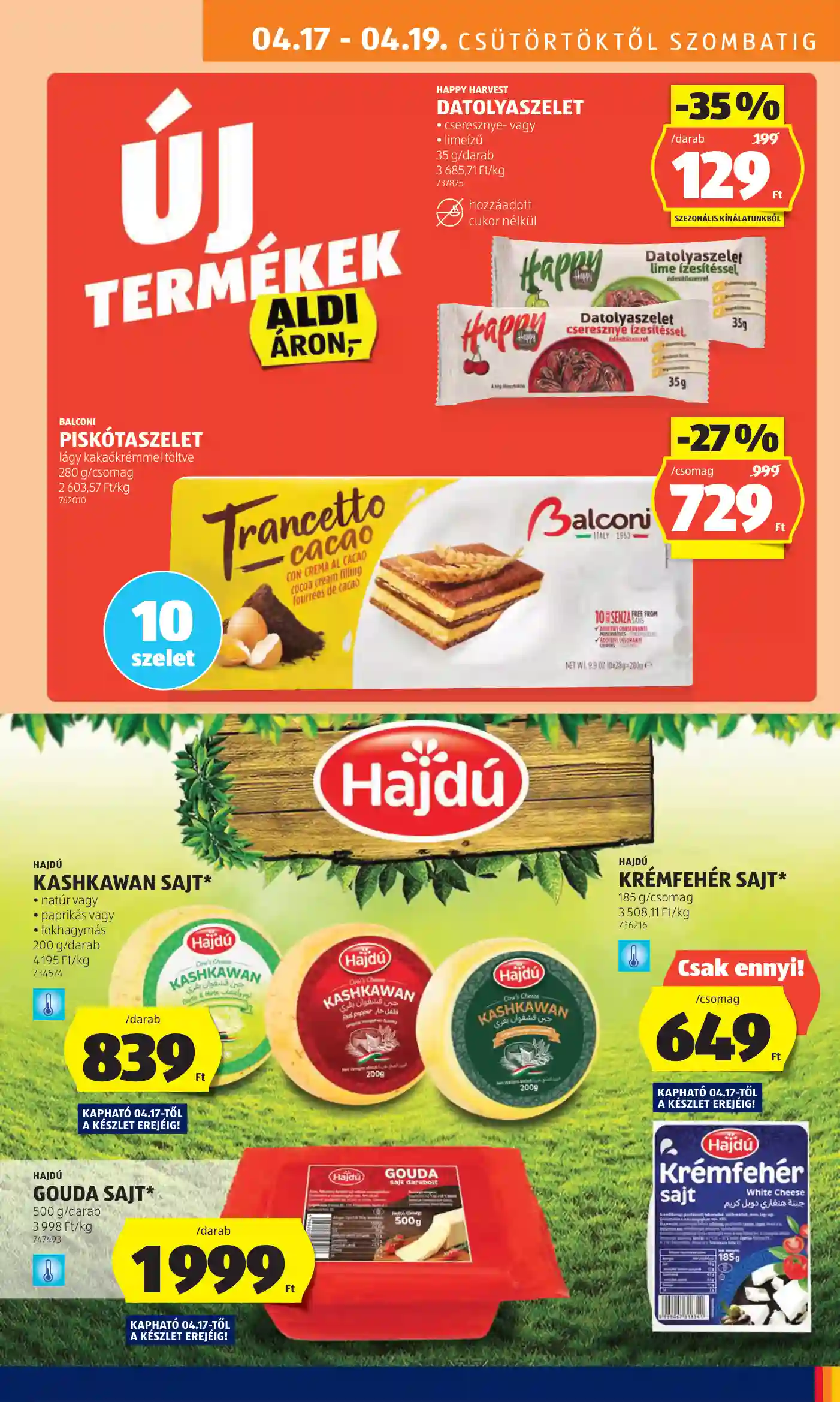 Aldi akciós újság 16. hét (7 oldal)