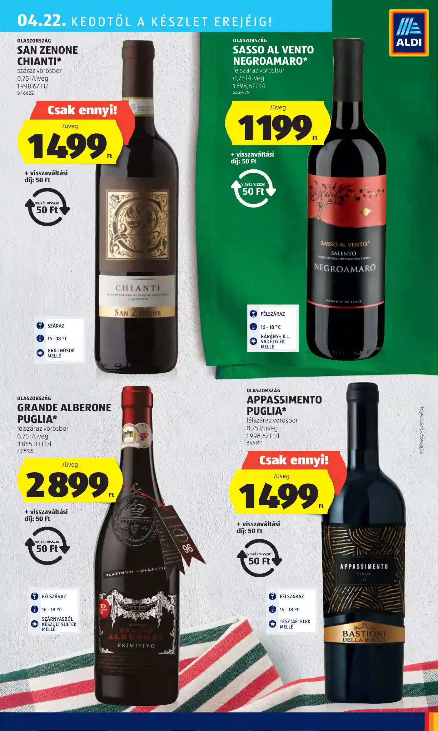 Aldi akciós újság 16. hét (36 oldal)