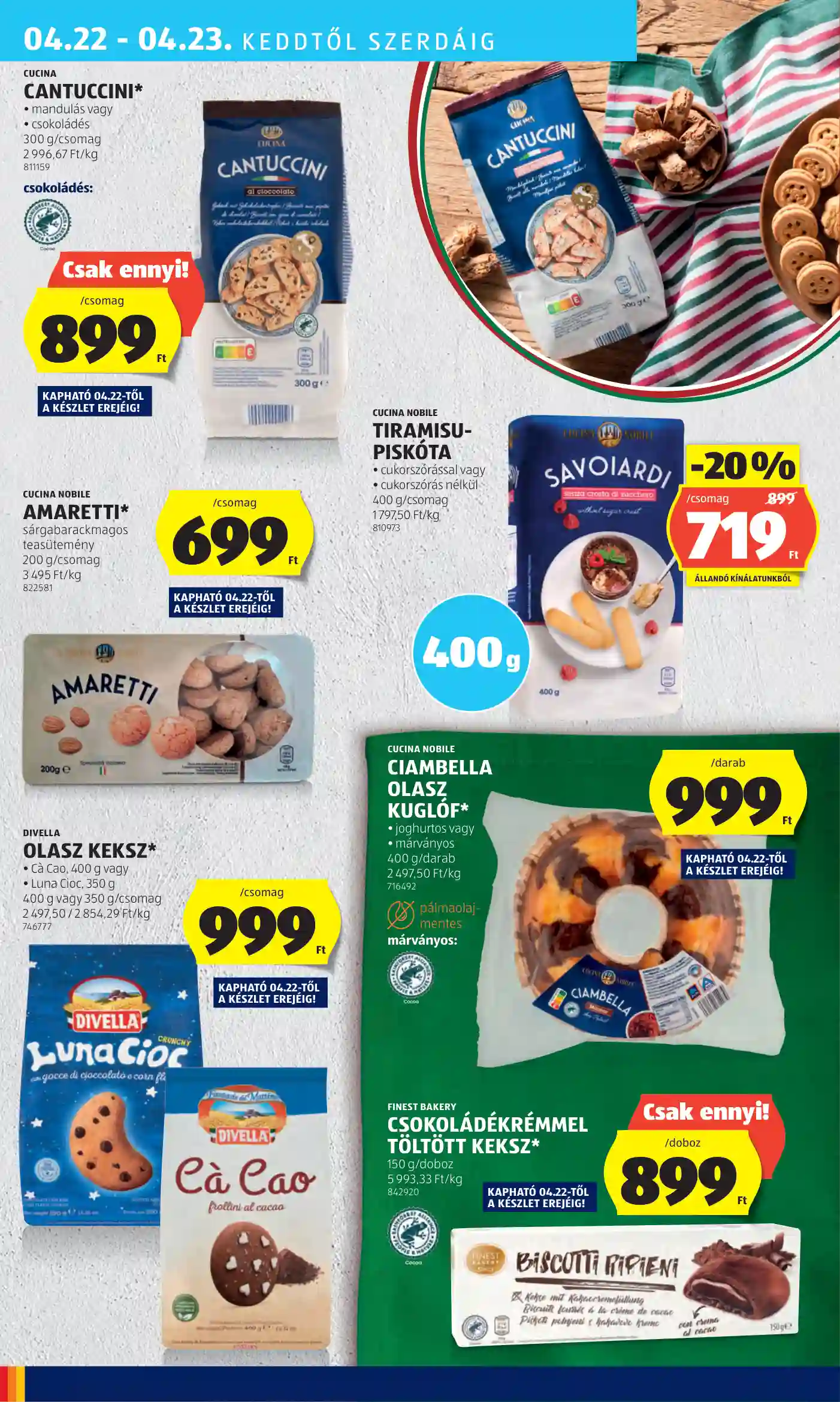 Aldi akciós újság 16. hét (37 oldal)