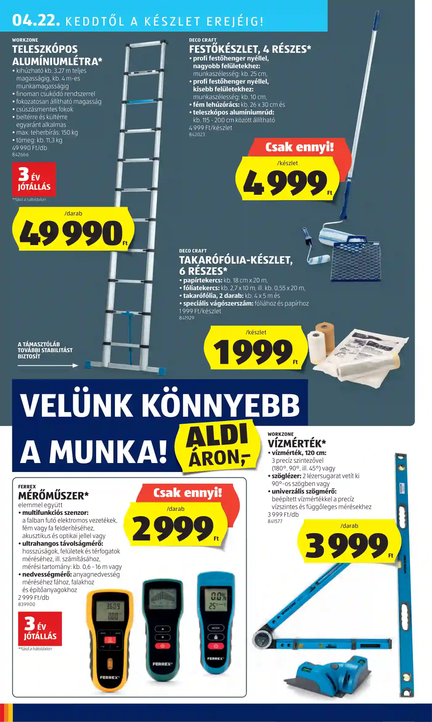 Aldi akciós újság 16. hét (39 oldal)