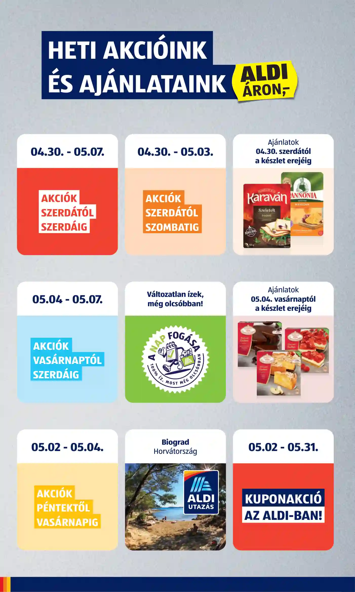 Aldi akciós újság 18. hét (2 oldal)