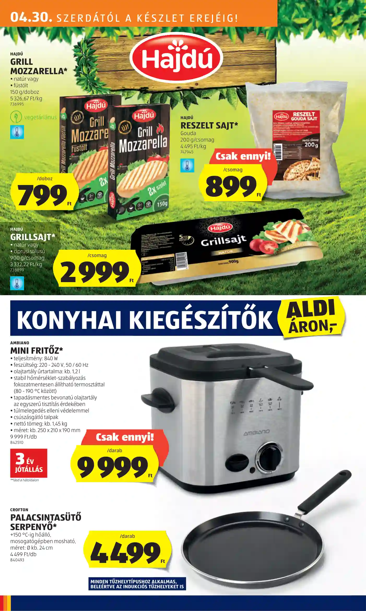 Aldi akciós újság 18. hét (4 oldal)