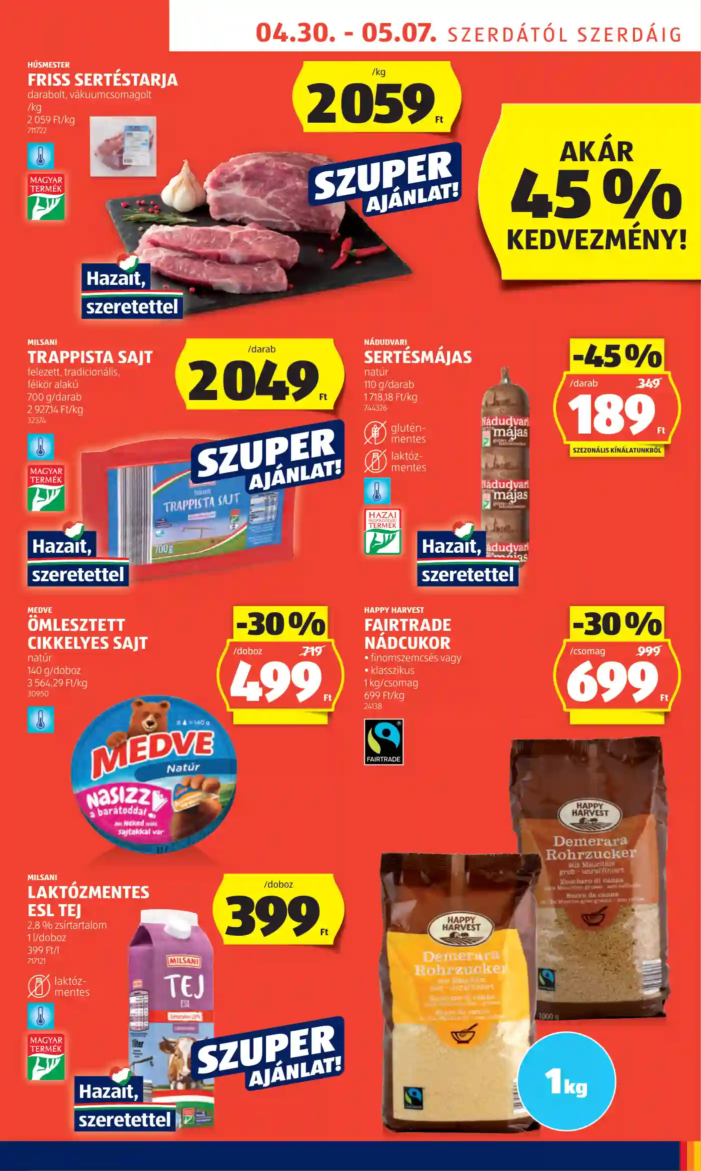 Aldi akciós újság 18. hét (35 oldal)