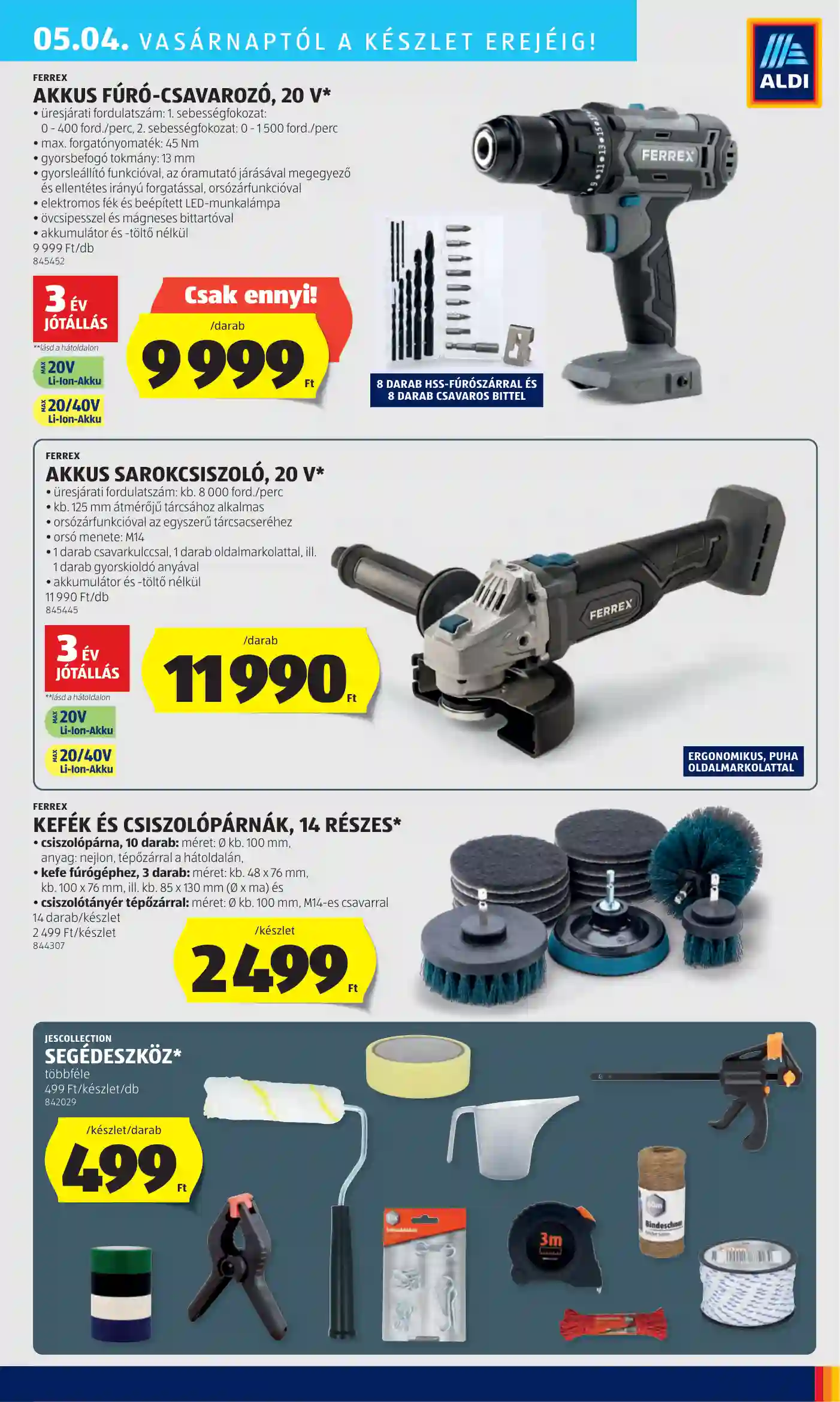 Aldi akciós újság 18. hét (38 oldal)