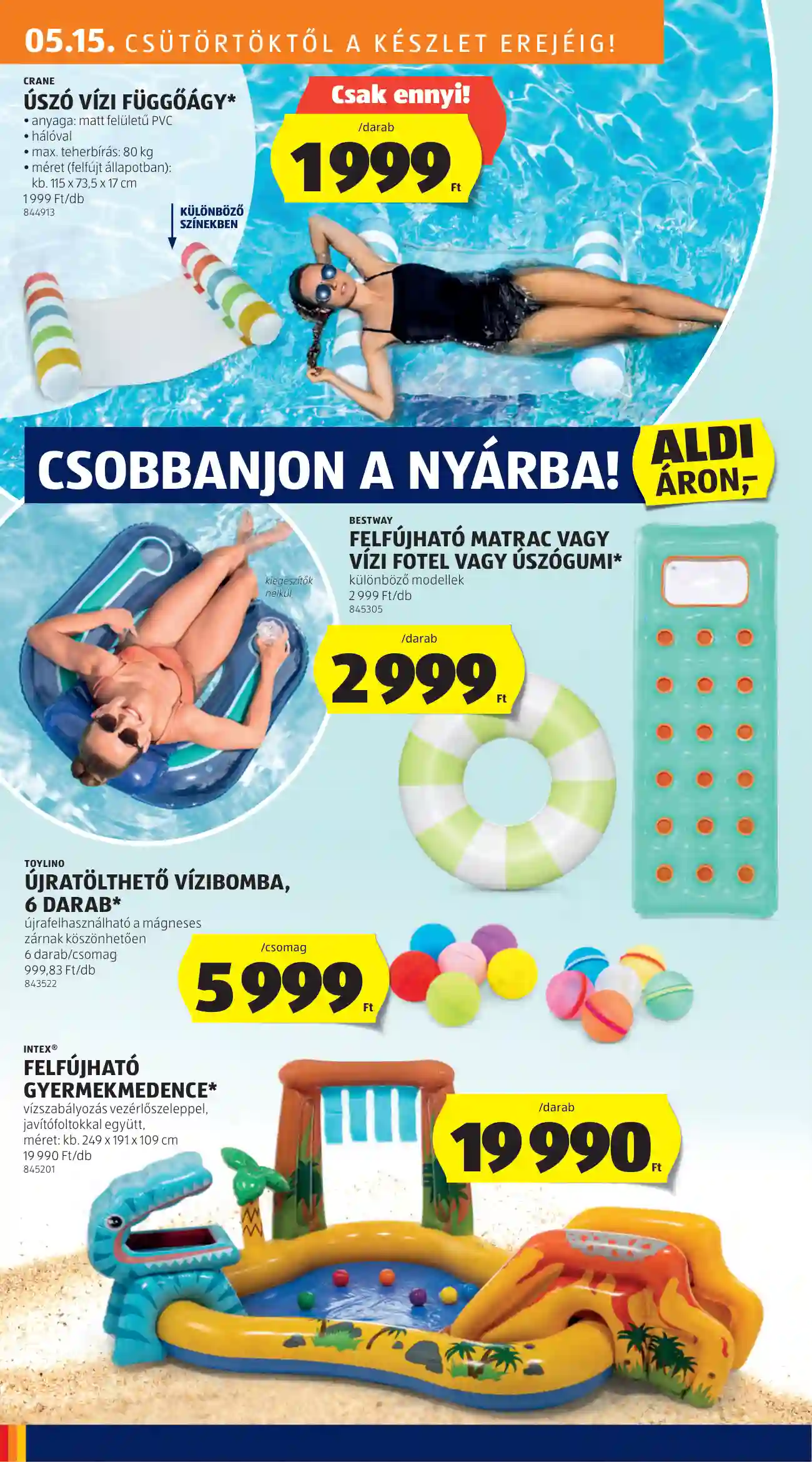 Aldi akciós újság 20. hét (15 oldal)