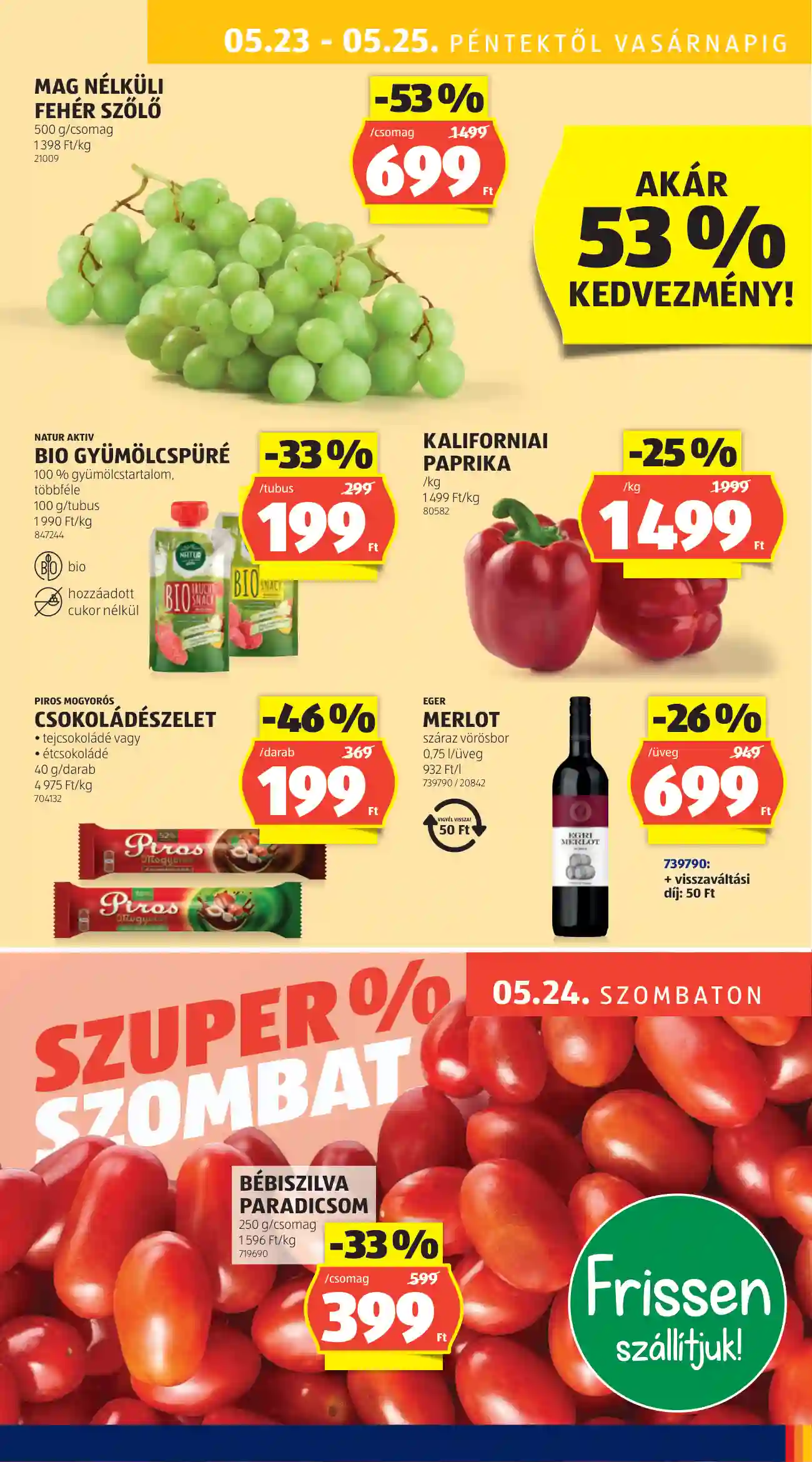 Aldi akciós újság 21. hét (49 oldal)