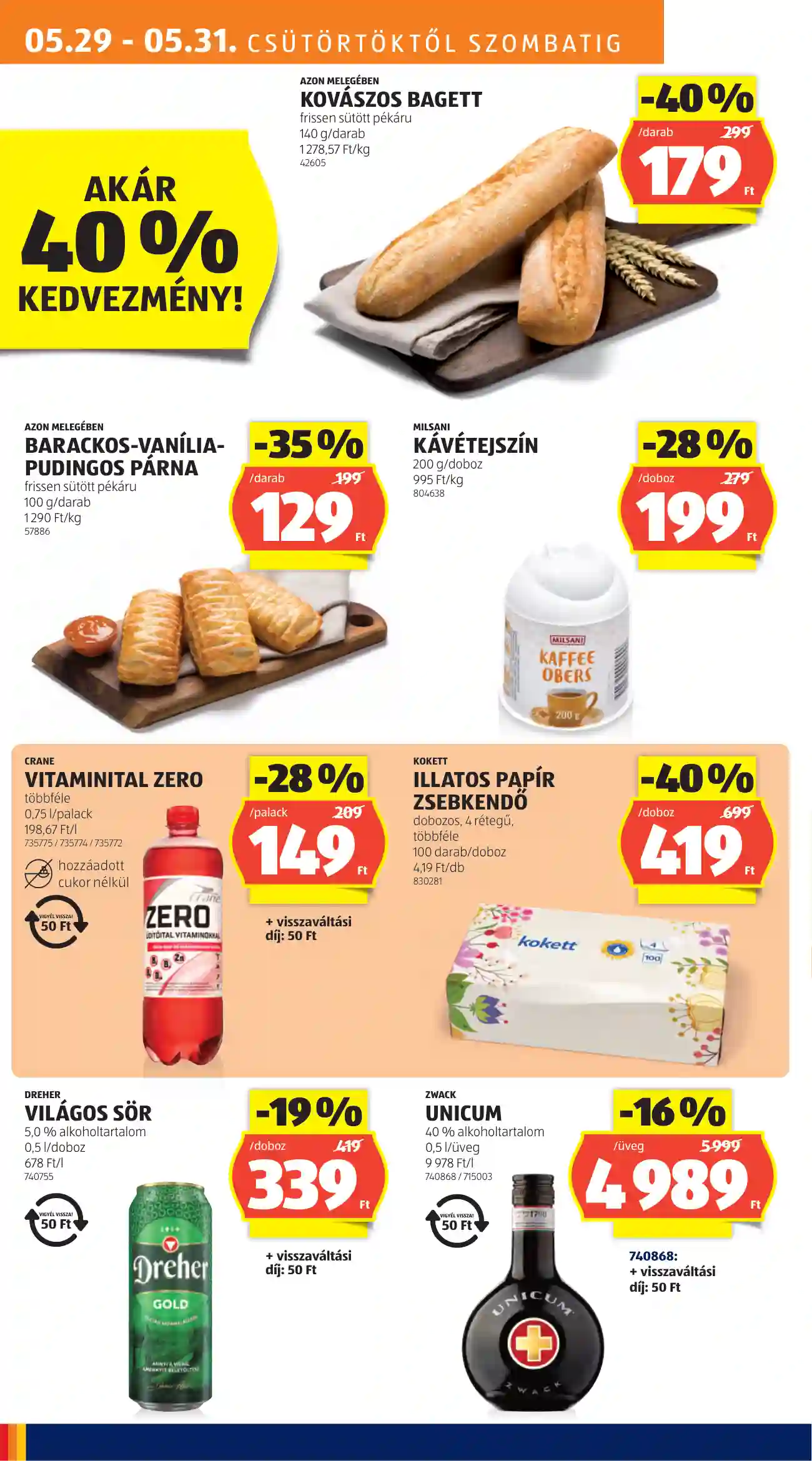 Aldi akciós újság 22. hét (4 oldal)