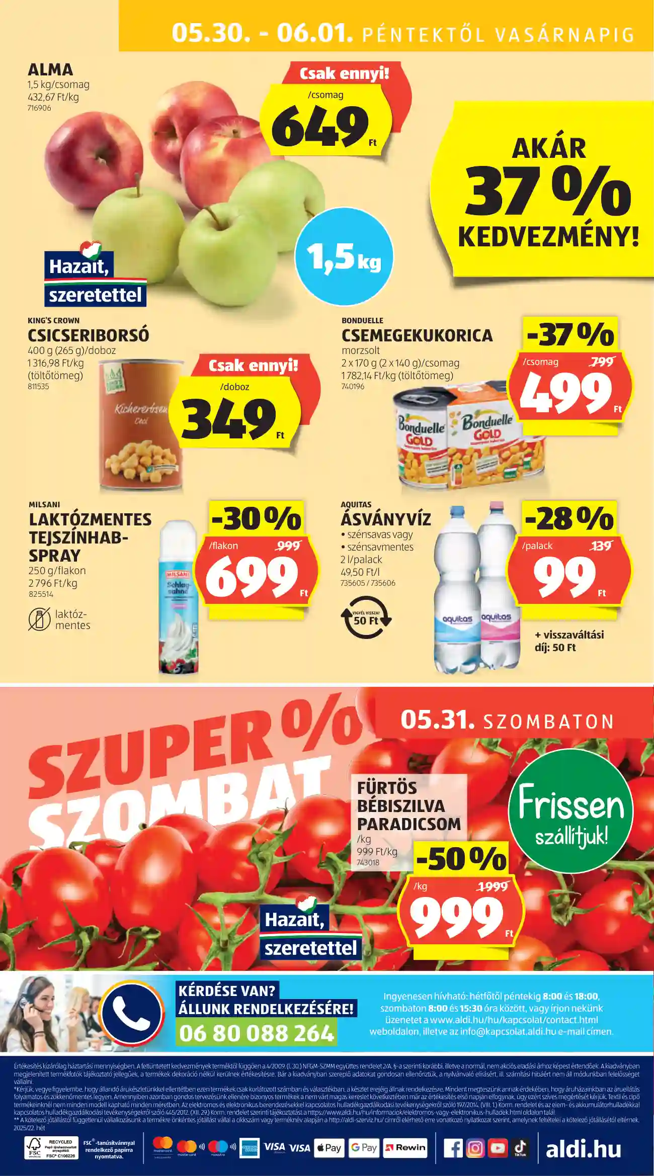 Aldi akciós újság 22. hét (44 oldal)