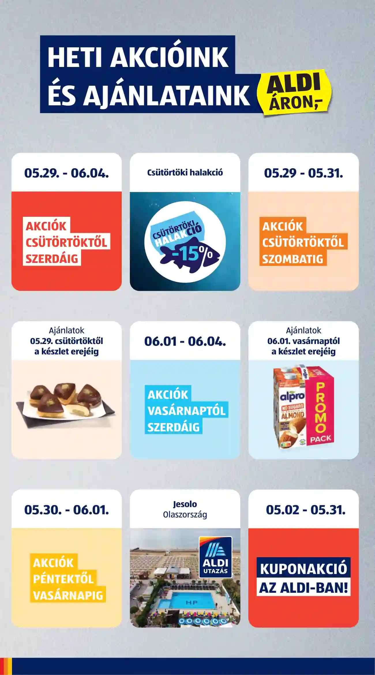 Aldi akciós újság 22. hét (2 oldal)