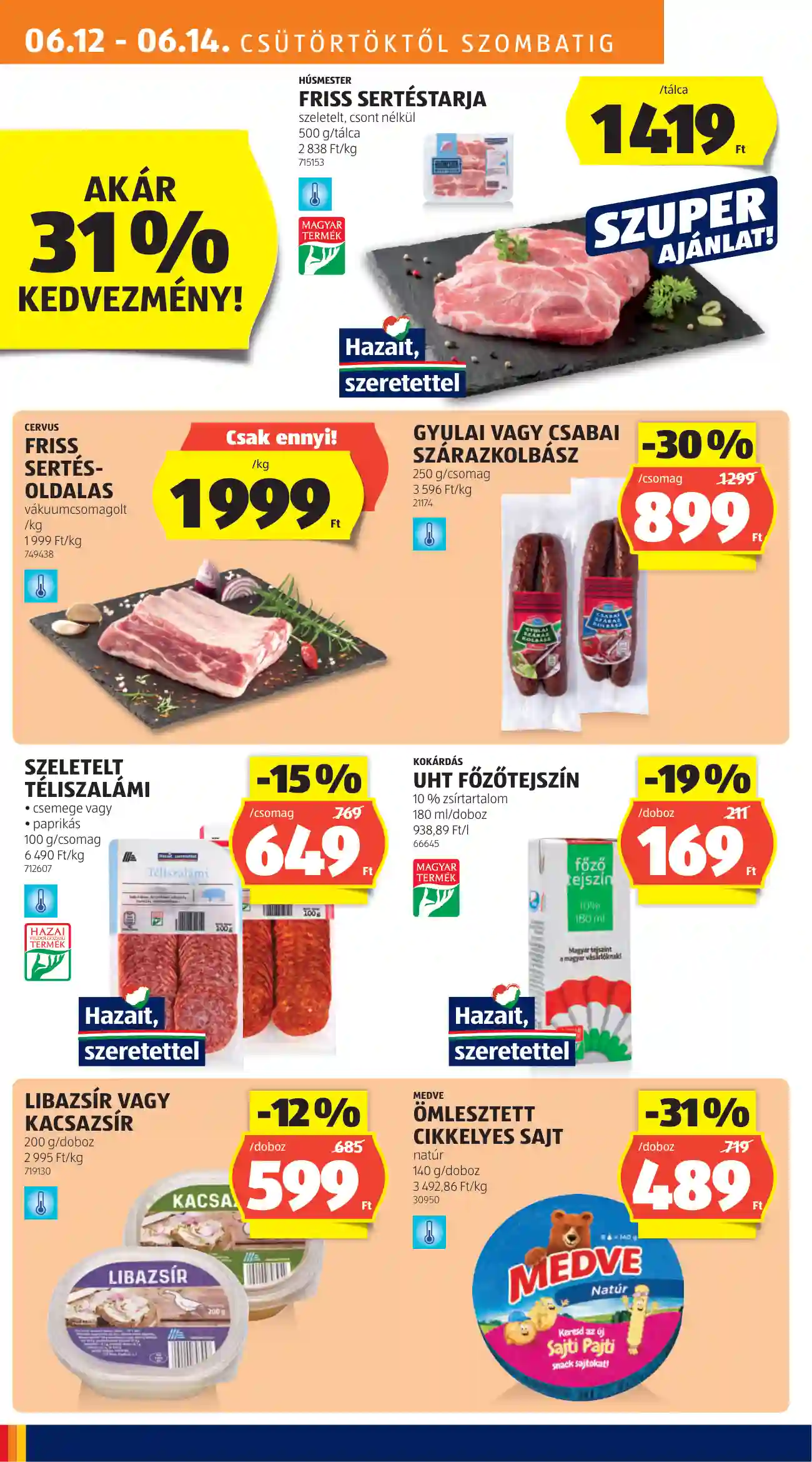 Aldi akciós újság 24. hét (50 oldal)