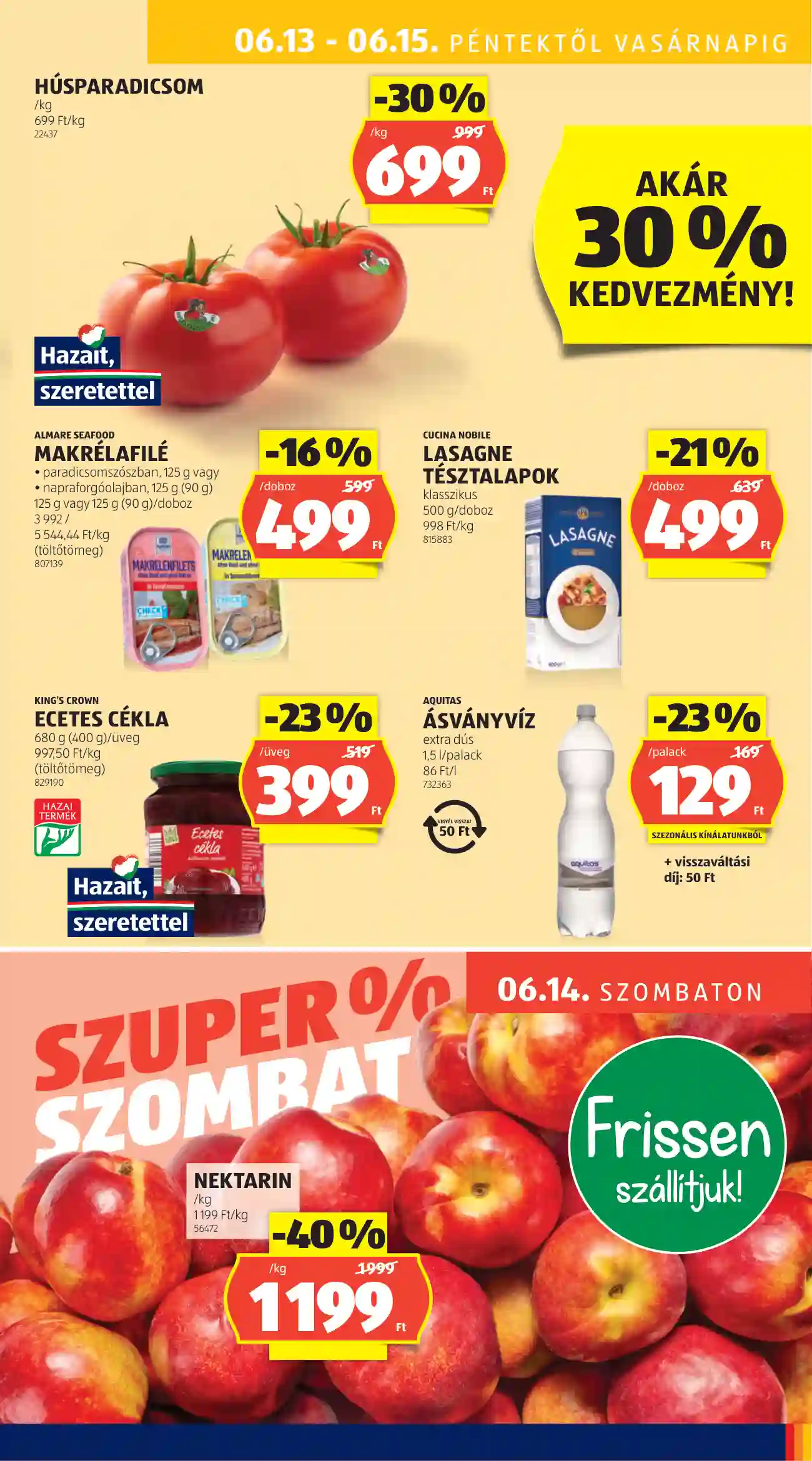 Aldi akciós újság 24. hét (42 oldal)