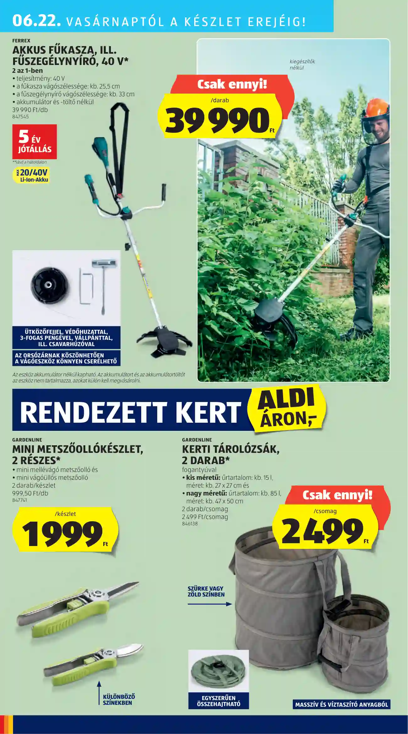 Aldi akciós újság 25. hét (34 oldal)