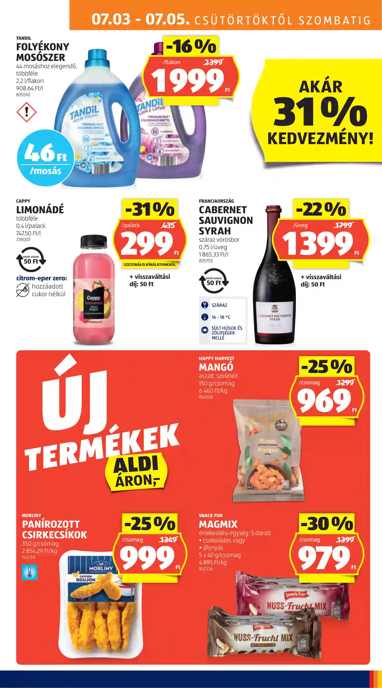 Aldi akciós újság 27. hét (3 oldal)