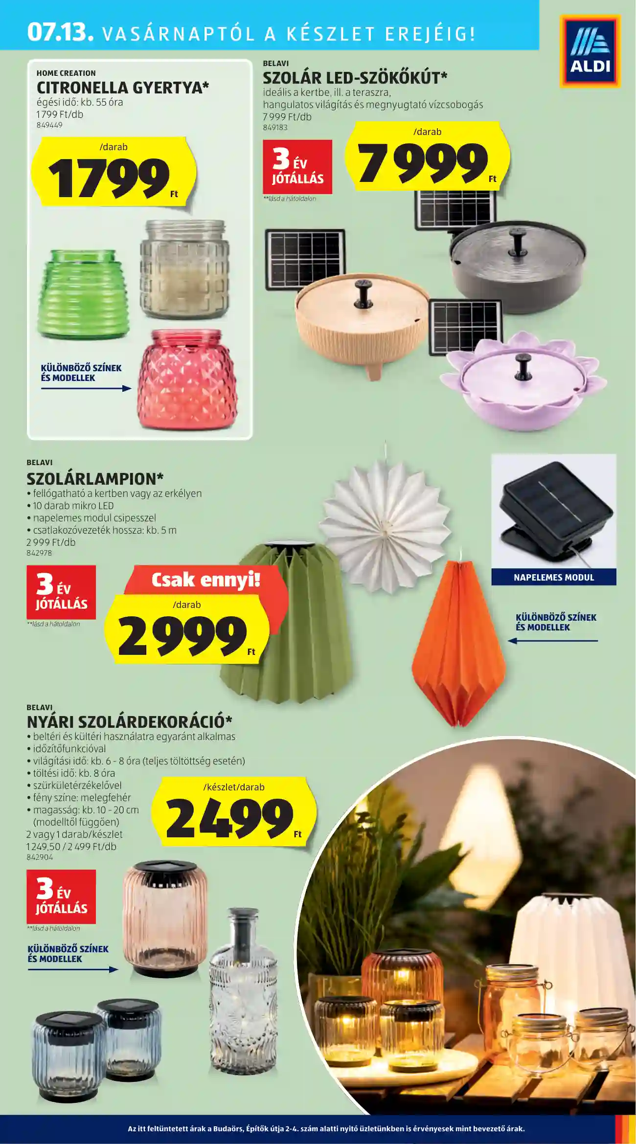ALDI AKCIÓS ÚJSÁG 28. HÉT  (40 oldal)