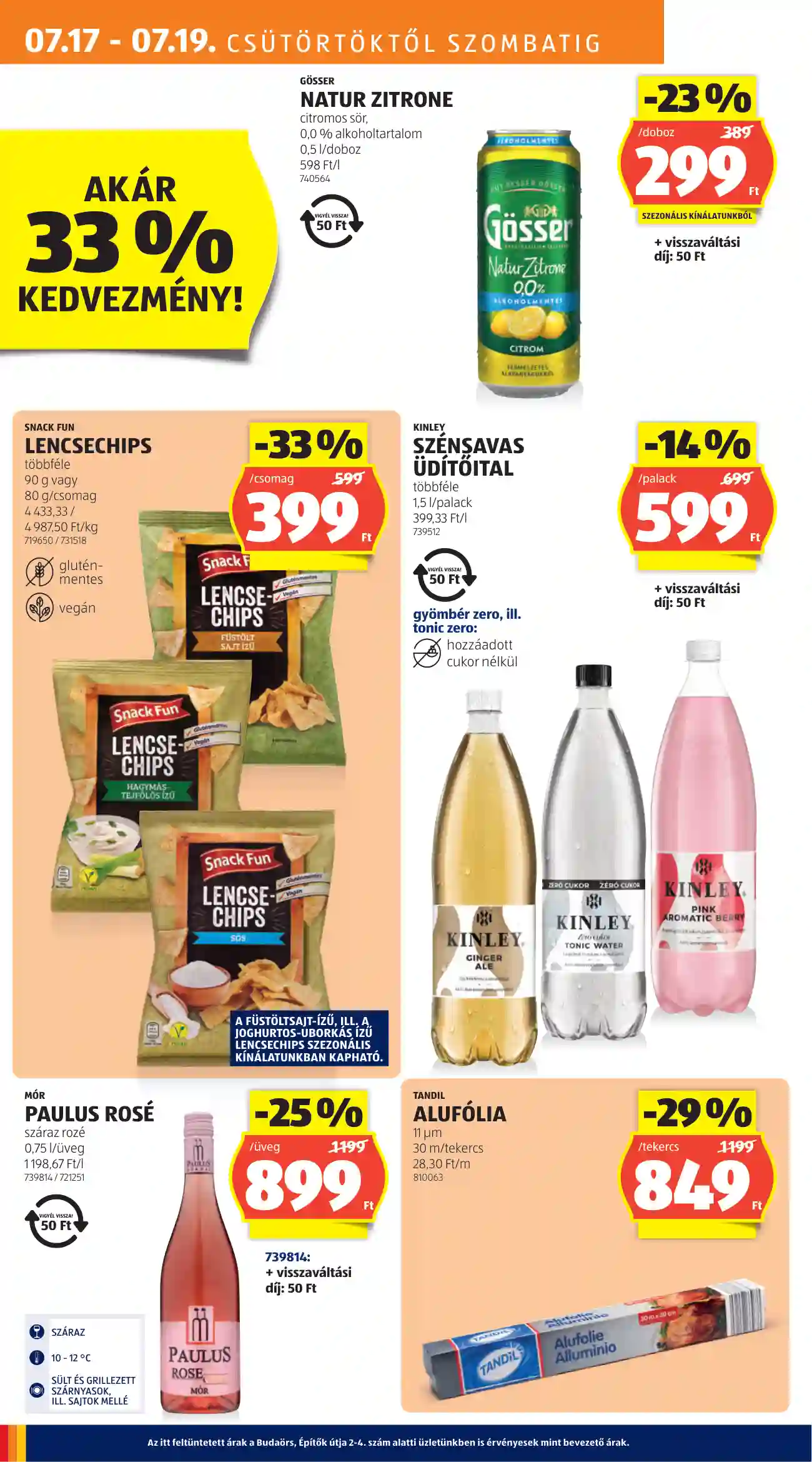 Aldi akciós újság 29. hét (4 oldal)