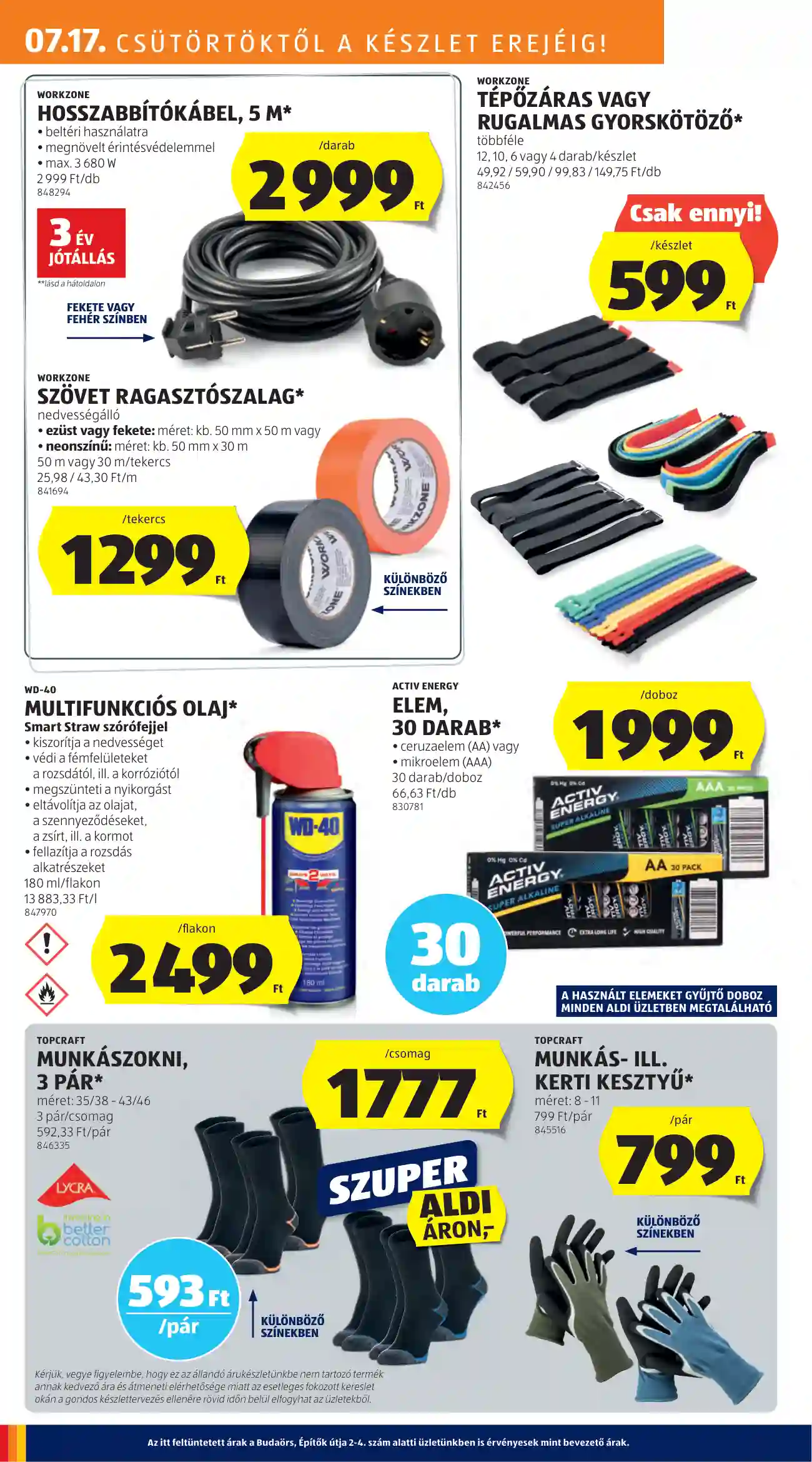 Aldi akciós újság 29. hét (17 oldal)