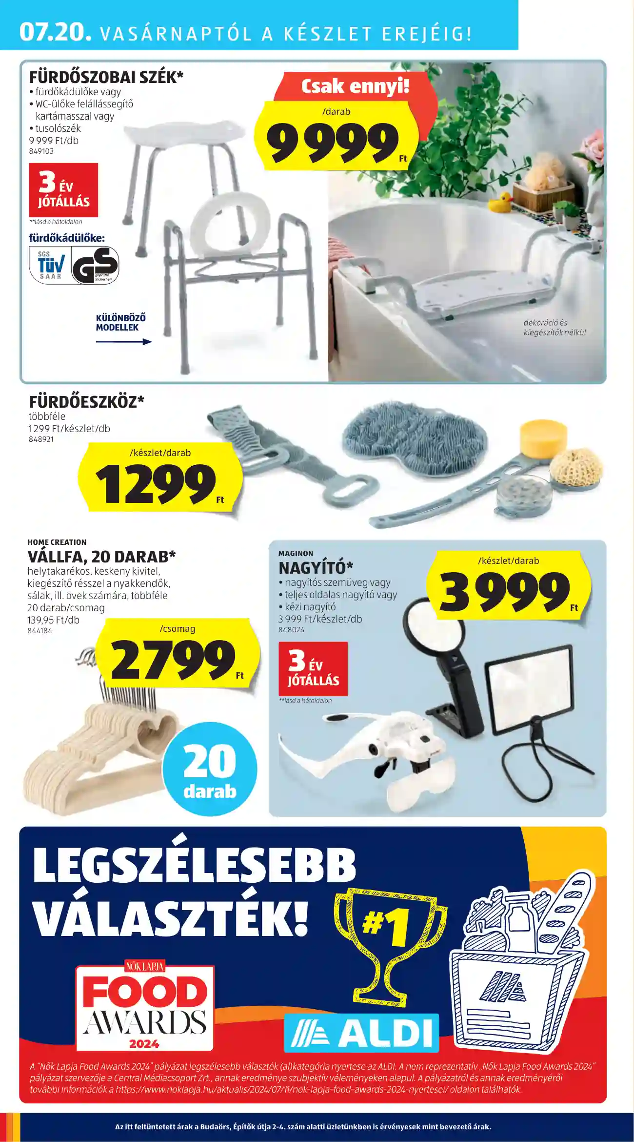 Aldi akciós újság 29. hét (45 oldal)