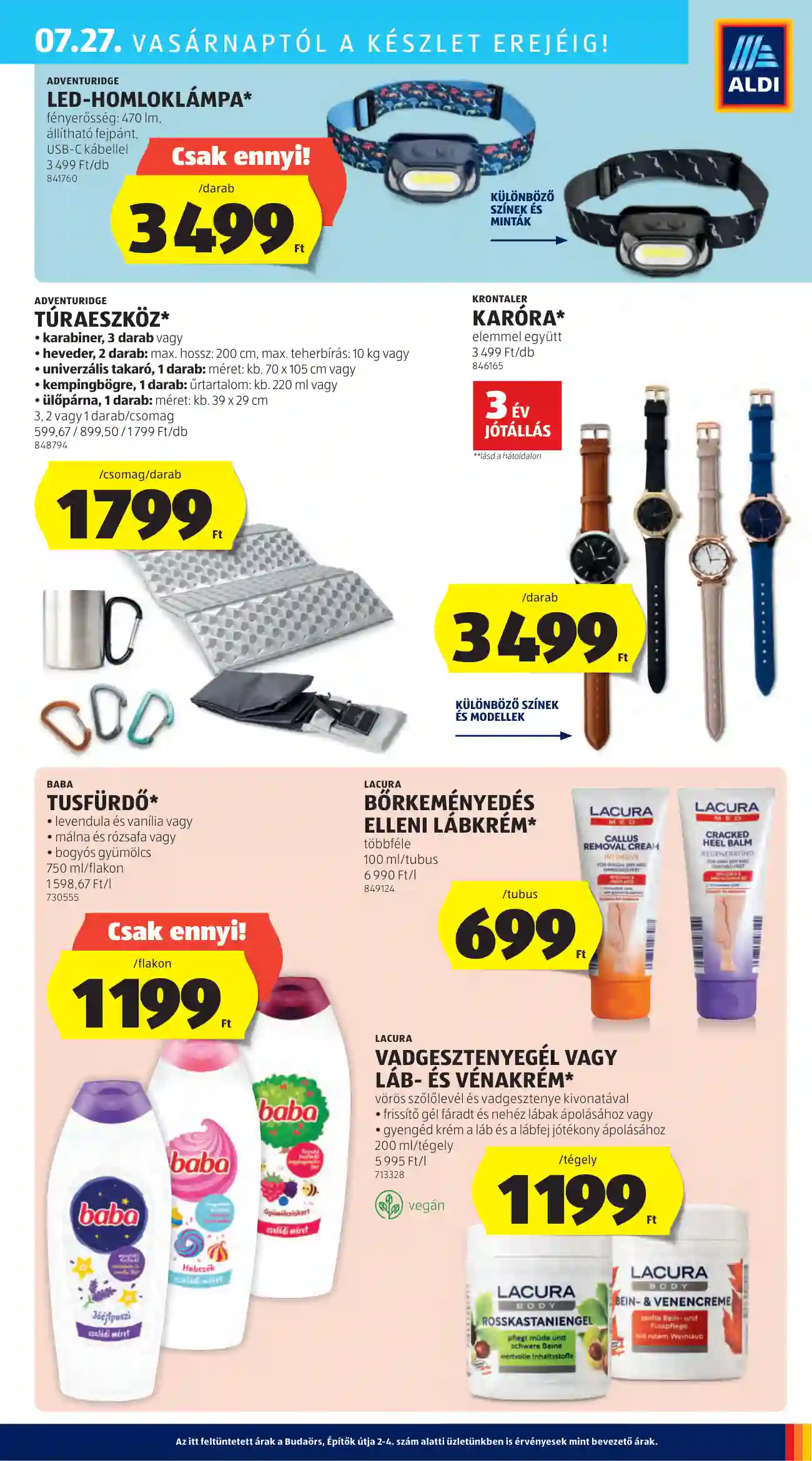 Aldi akciós újság 30. hét (38 oldal)