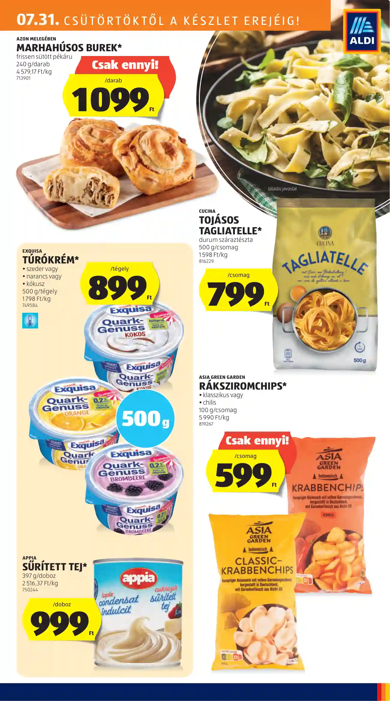 Aldi akciós újság 31. hét (7 oldal)