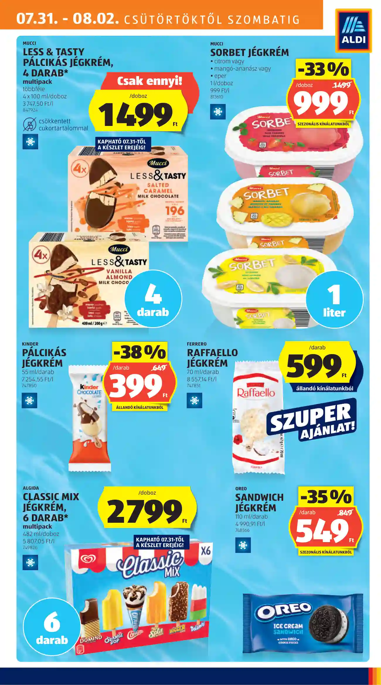 Aldi akciós újság 31. hét (9 oldal)