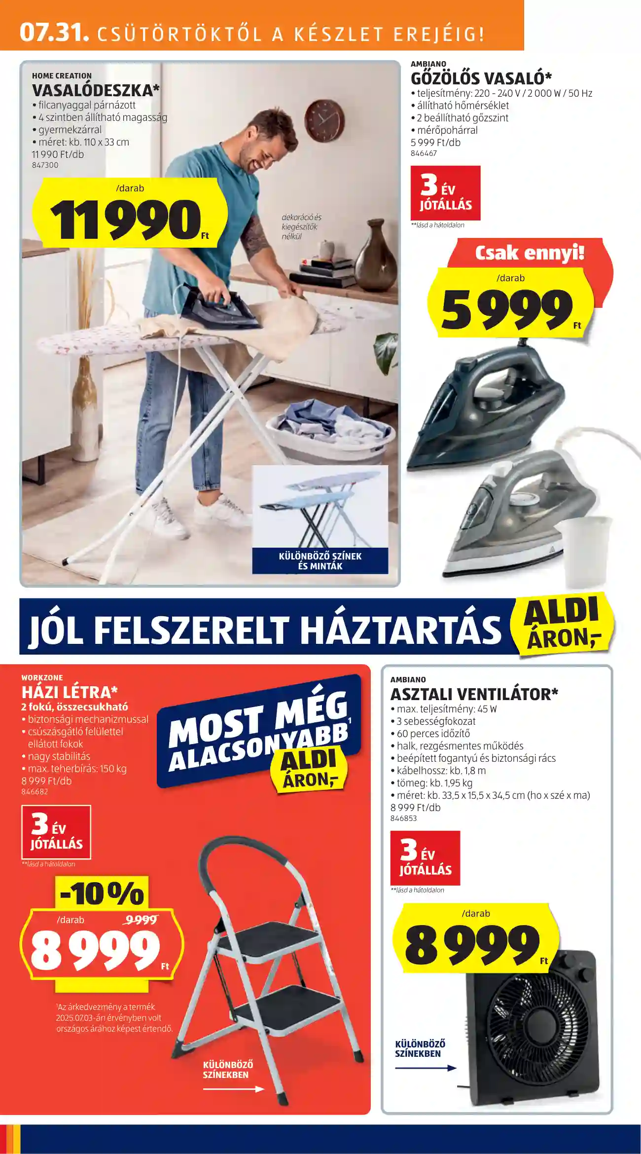 Aldi akciós újság 31. hét (15 oldal)