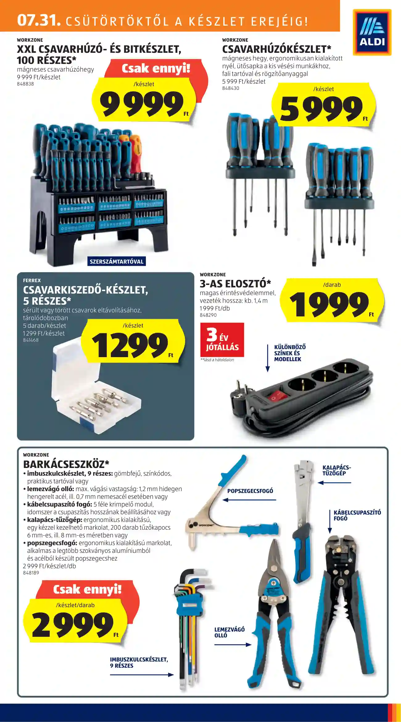 Aldi akciós újság 31. hét (20 oldal)