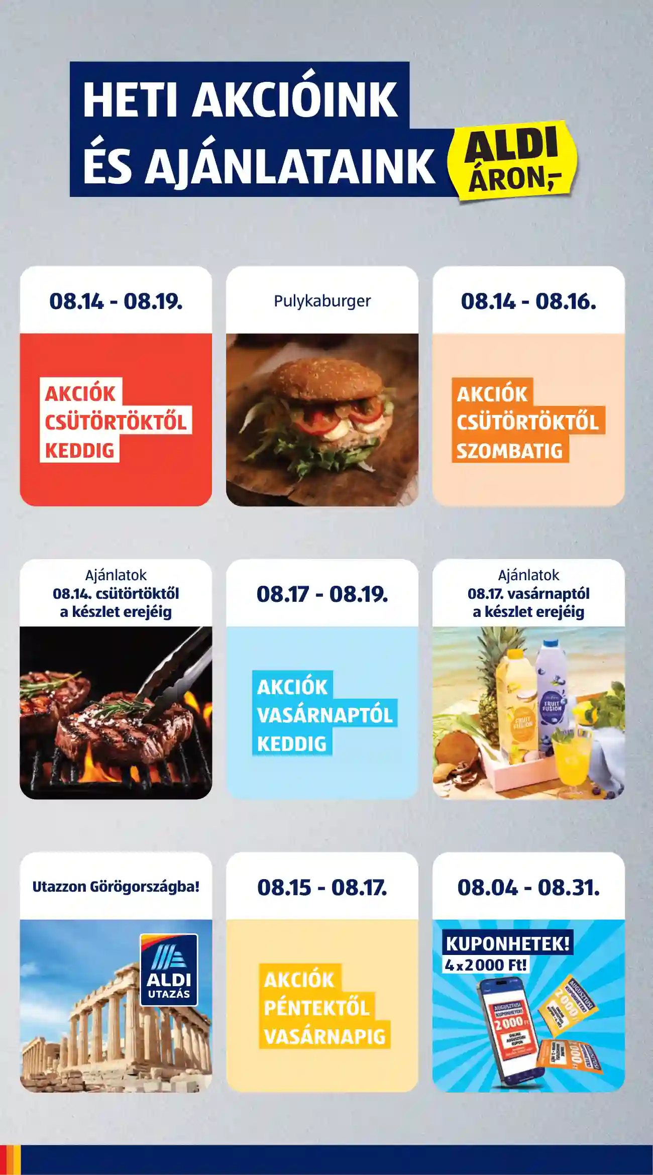 Aldi akciós újság 33. hét (2 oldal)