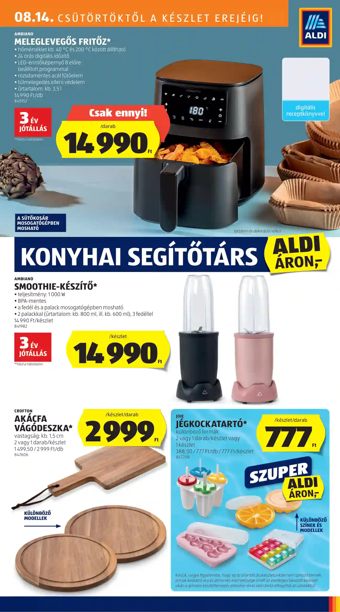Aldi akciós újság 33. hét (16 oldal)