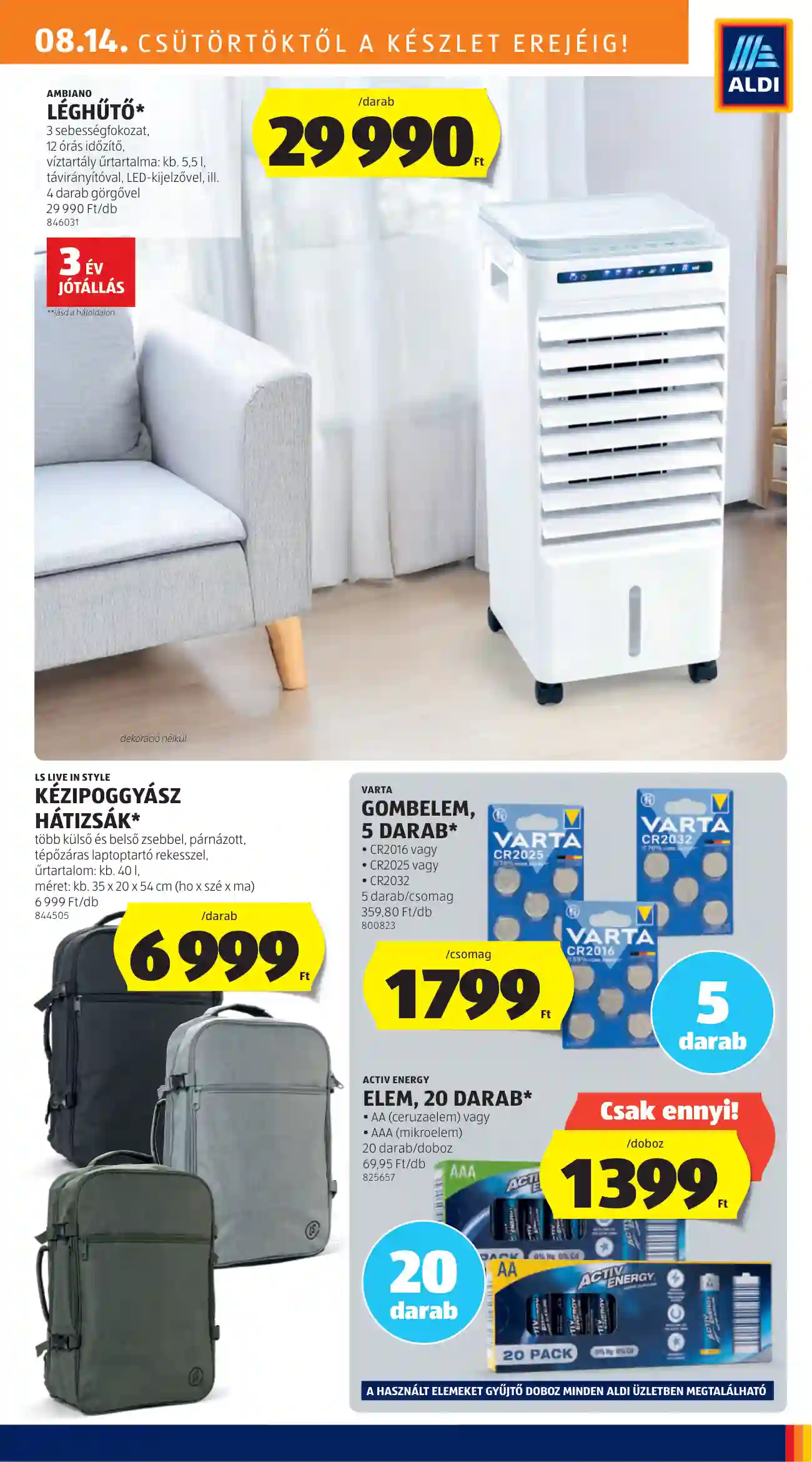 Aldi akciós újság 33. hét (18 oldal)