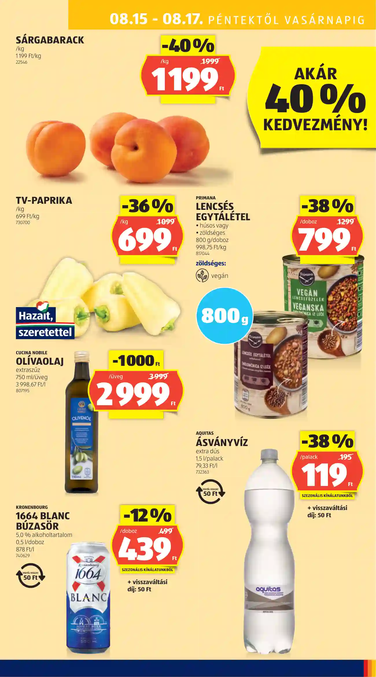 Aldi akciós újság 33. hét (47 oldal)